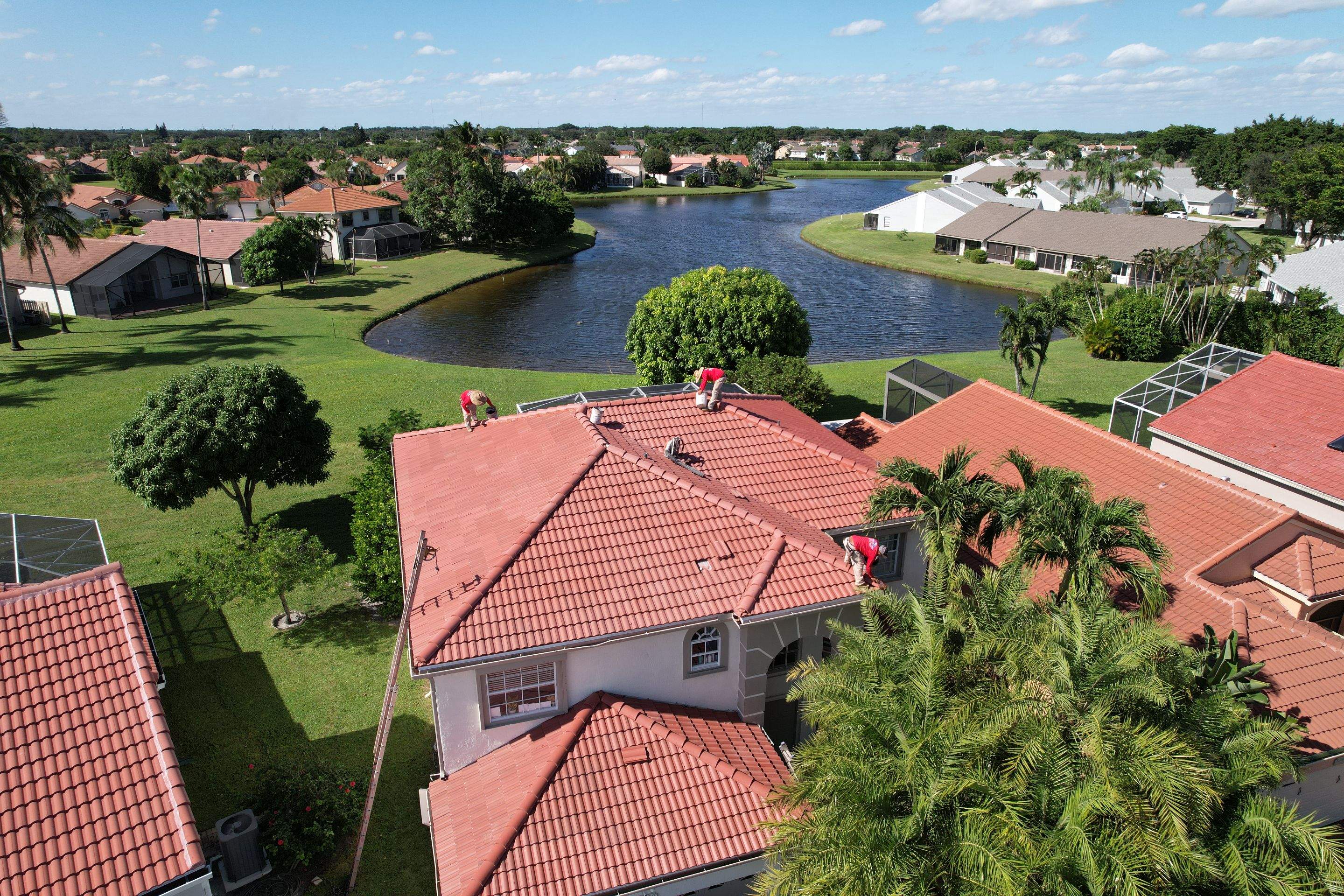 Tile Reroof in Boca Raton by Roofing Recovery