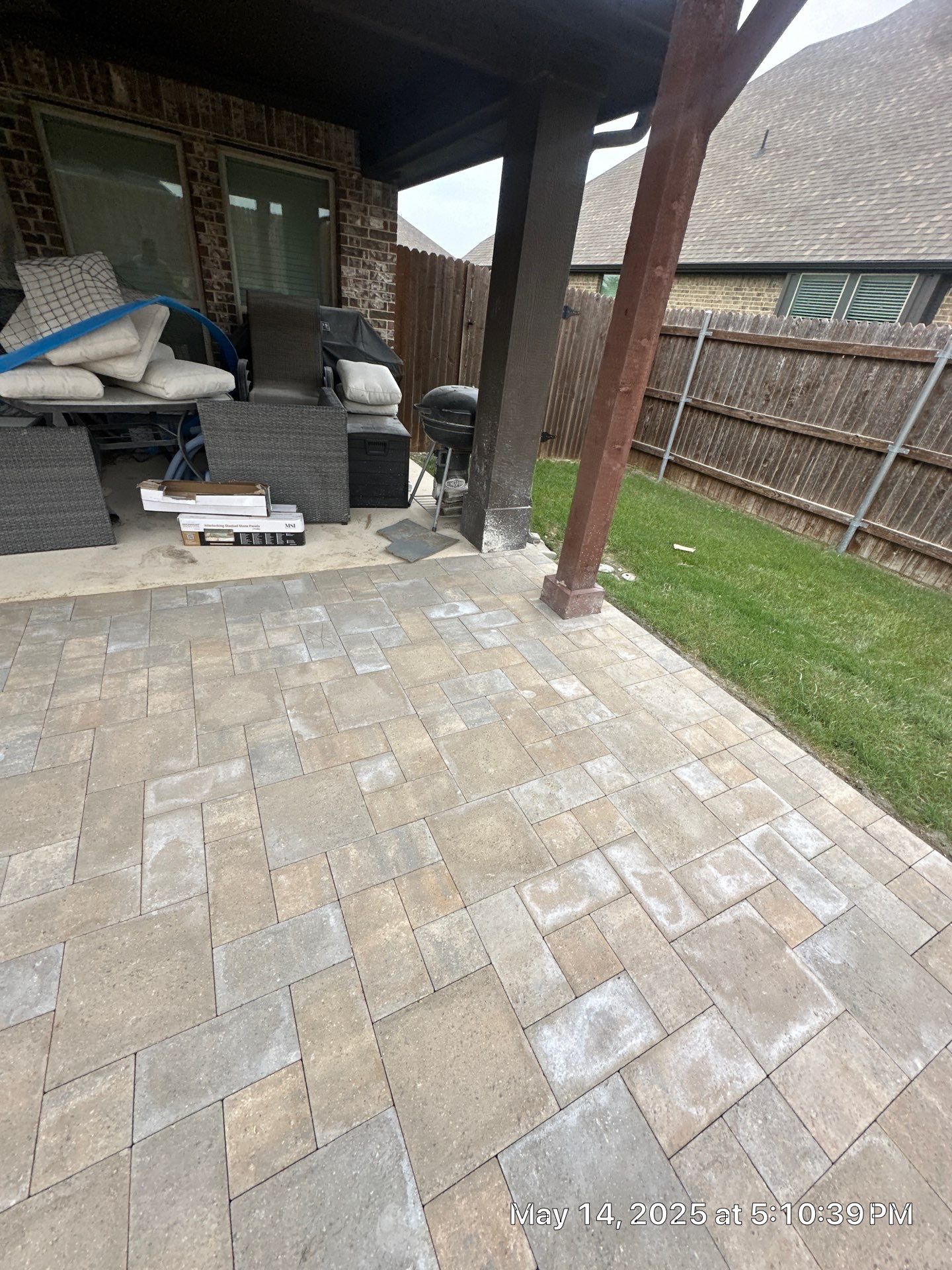 Modern Geometric Pool with Raised Stone Wall and Paver Deck by Pinnacle Pools and Spas - DFW