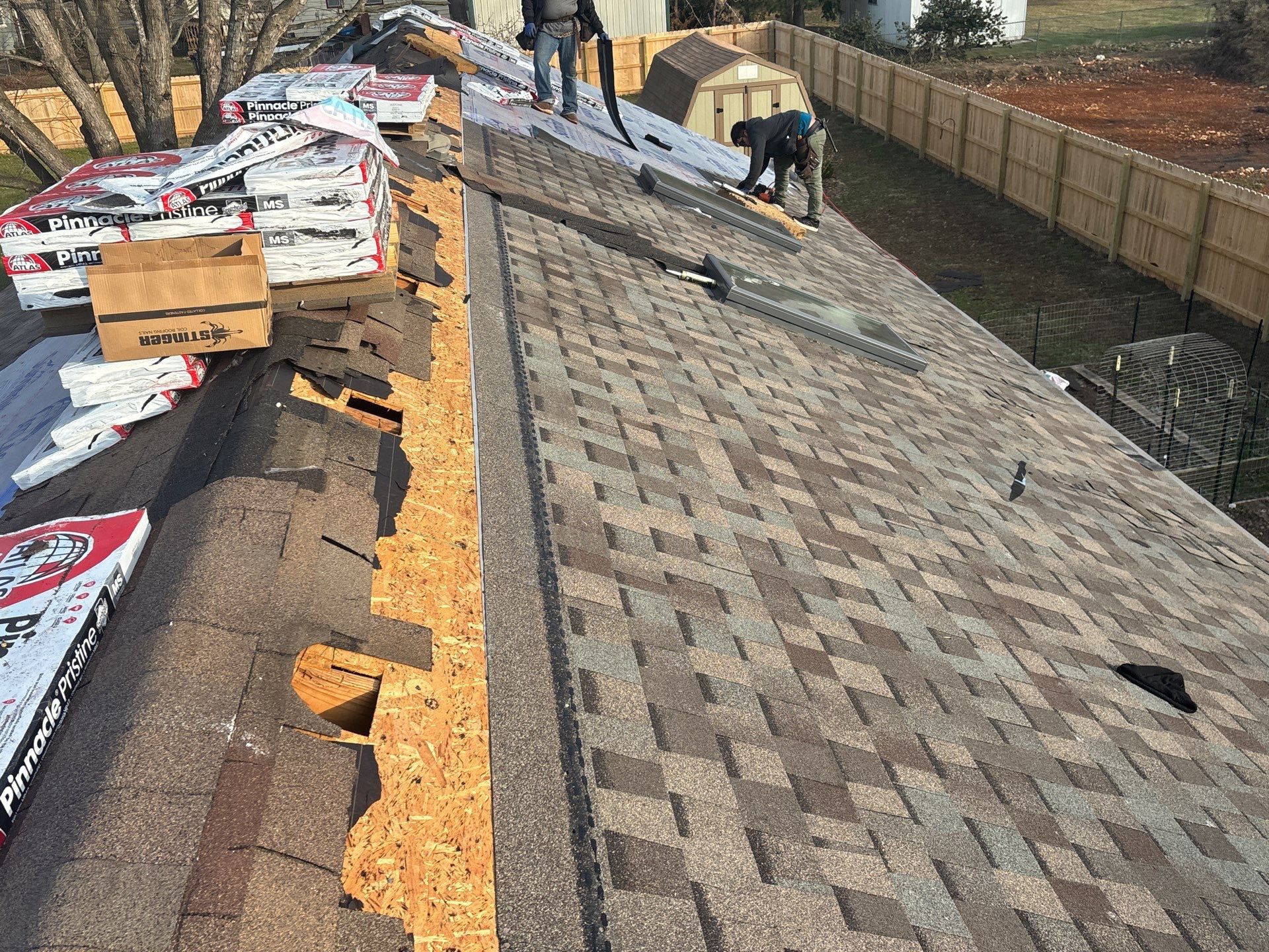 Residential Multi Structure Roof & Gutter Guards Install  by Titan Commercial & Residential Roofing 