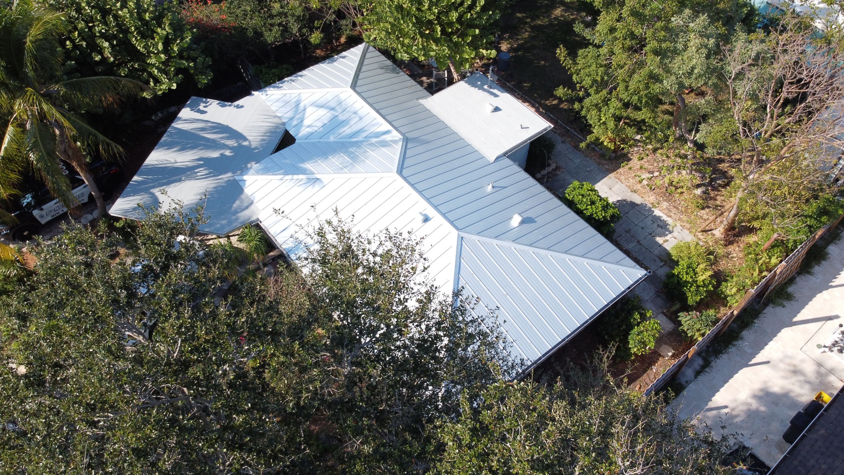 Residential Roofing Installation using 1" Nail strip metal roof by BLUES BROTHERS ROOFING