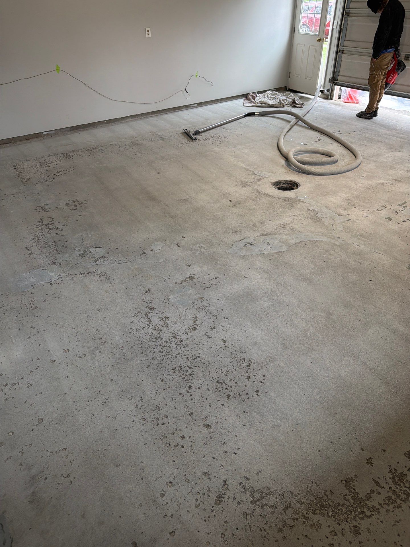 Muskegon Garage Interior Painting and Epoxy Flake Floor Installation by Gordon Painting