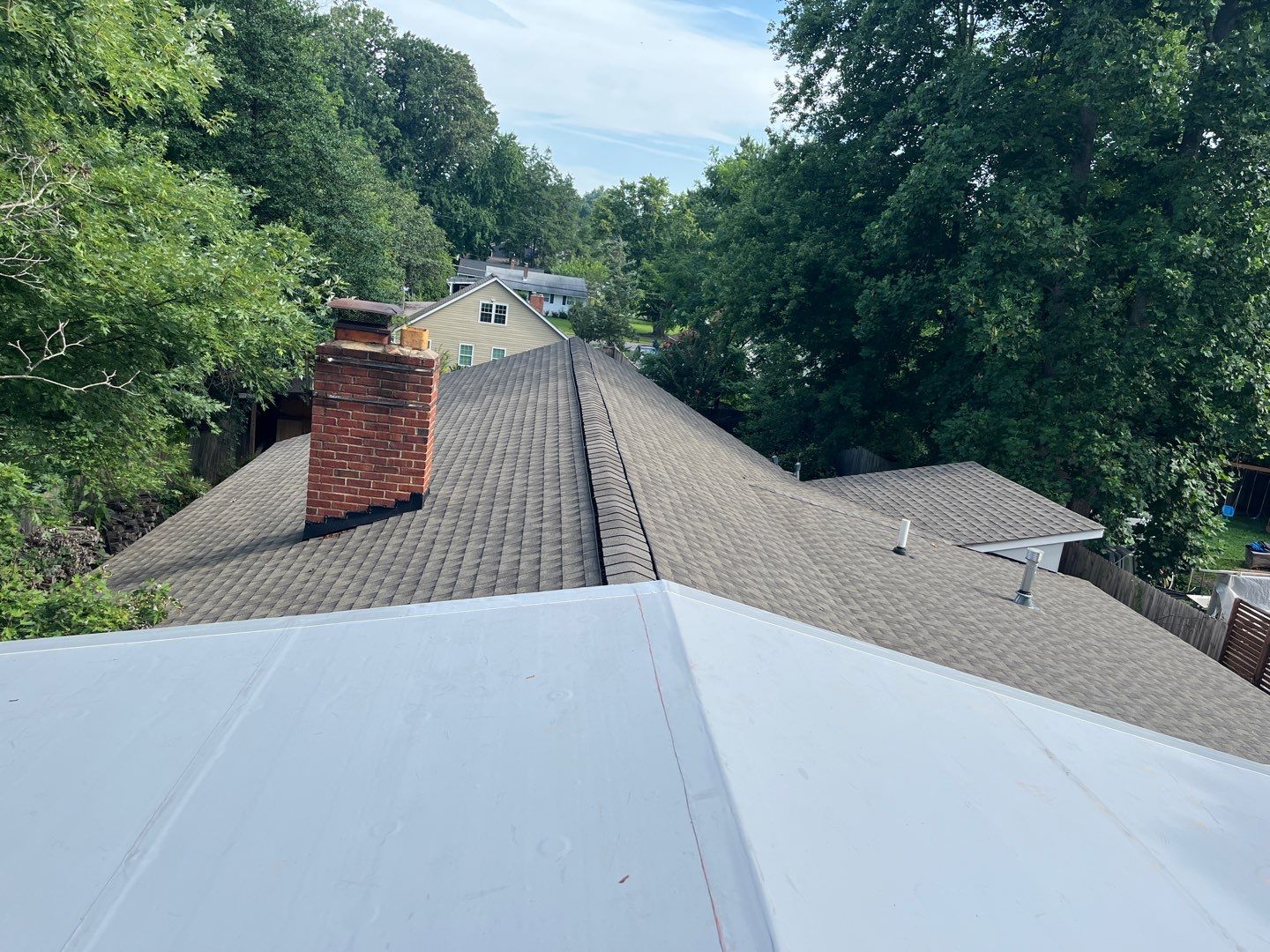 Residential Roofing Installation using Firestone TPO by RJC General Construction, LLC.
