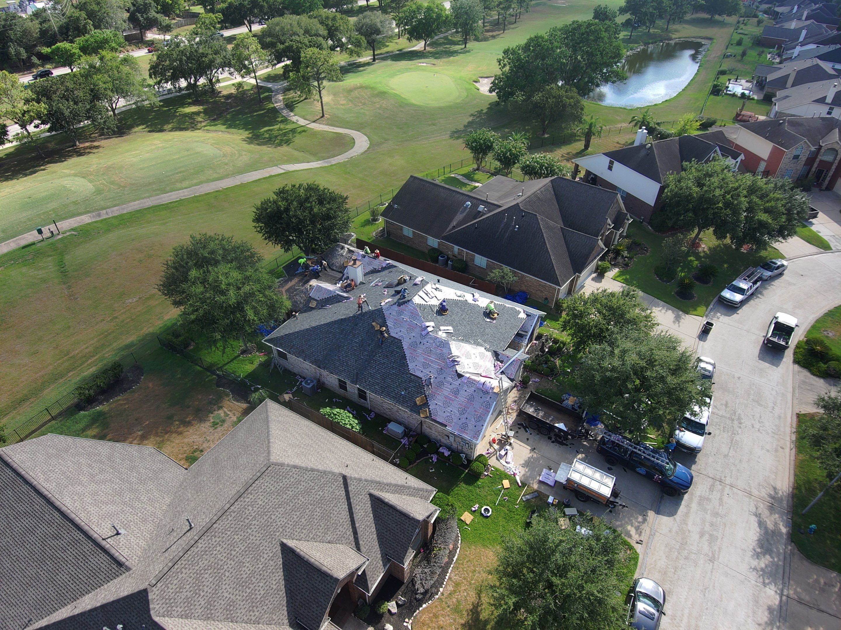 Residential Roofing Installation using Owen's Corning Duration (Lifetime) Shingles by Roof Repair Company