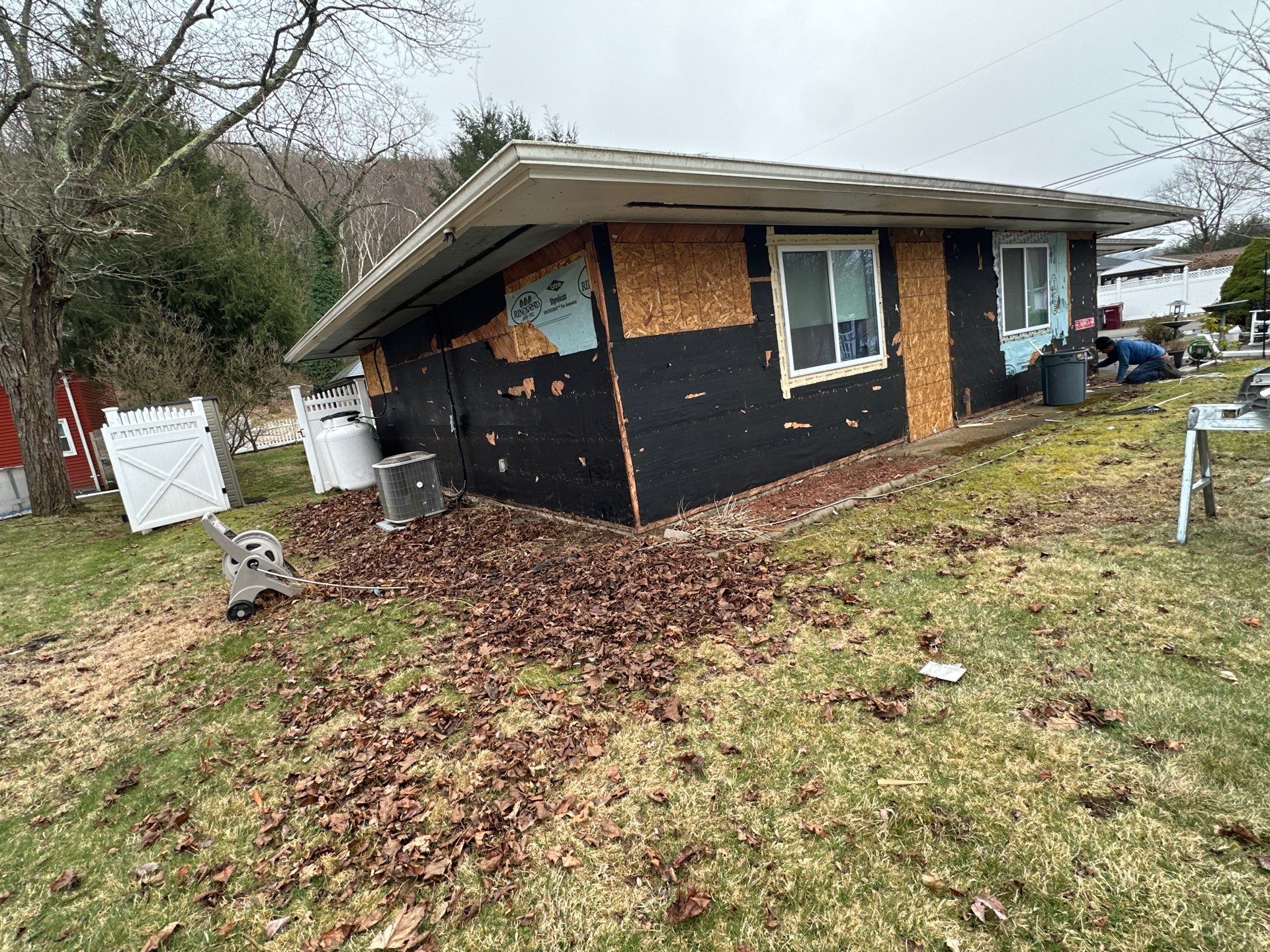 Siding Installation using Certainteed Monogram Vinyl Siding - D4 - Midnight Blue by A Plus Exterior