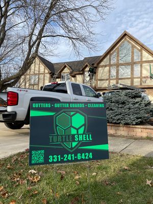 Turtle Shell gutter protection installation in Naperville, IL 60565, photograph 33