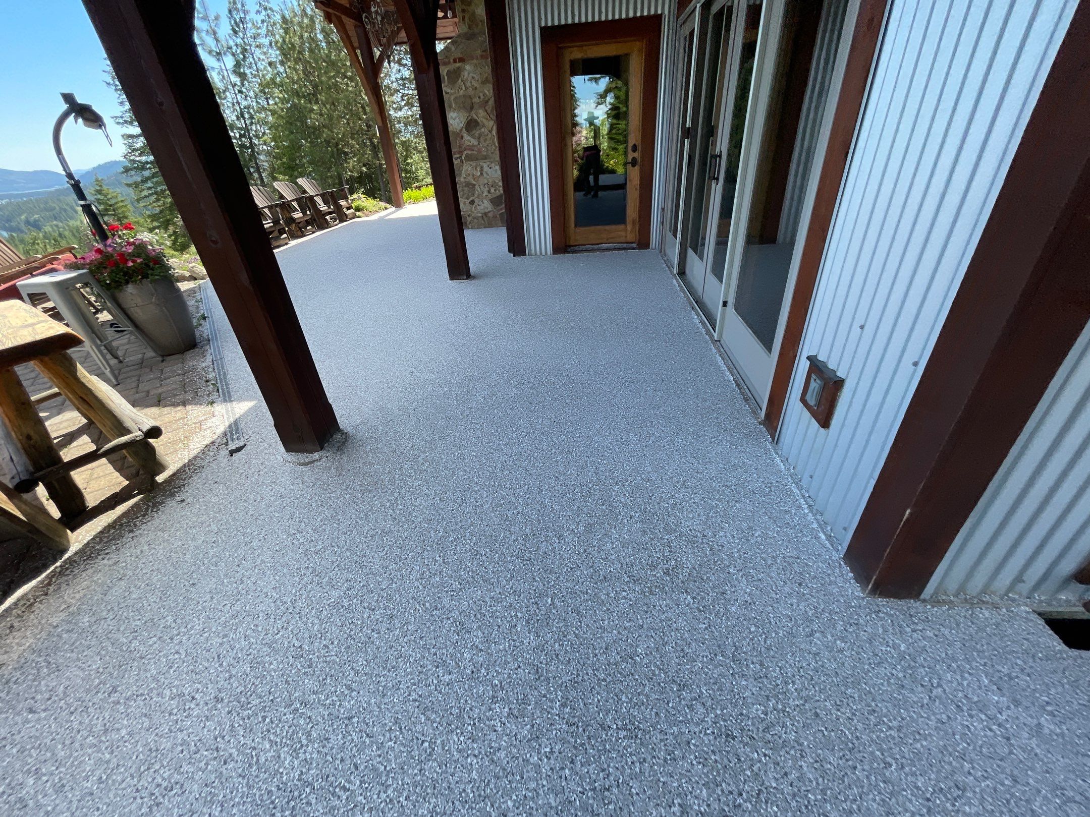 Patio Transformation using Mt Everest by Croc Coatings, LLC