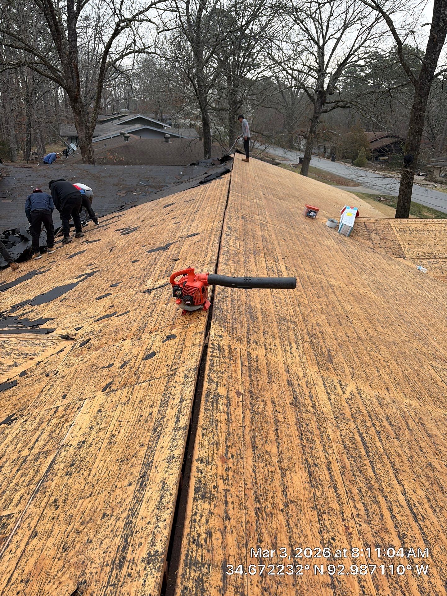 GAF Timberline HDZ Shingle Roof Replacement in Hot Springs Village by Temple Roofing and Exteriors