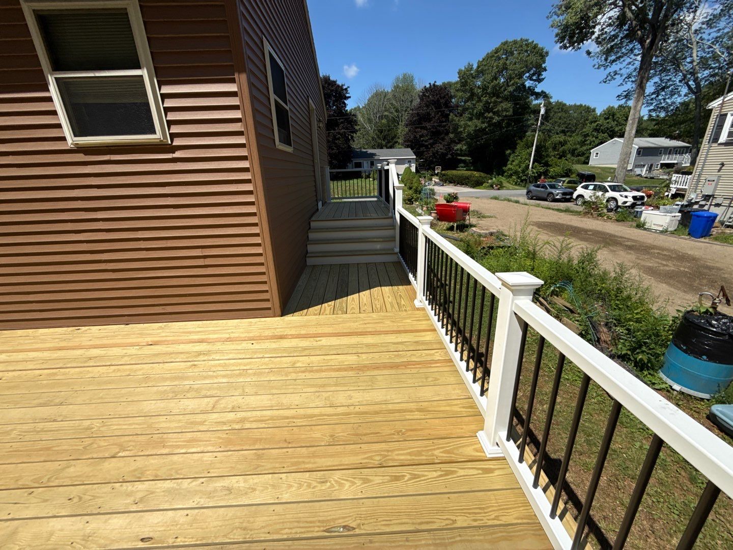 Custom Pressure-Treated Deck and Accessible Ramp Installation in York by Sensible Home Solutions