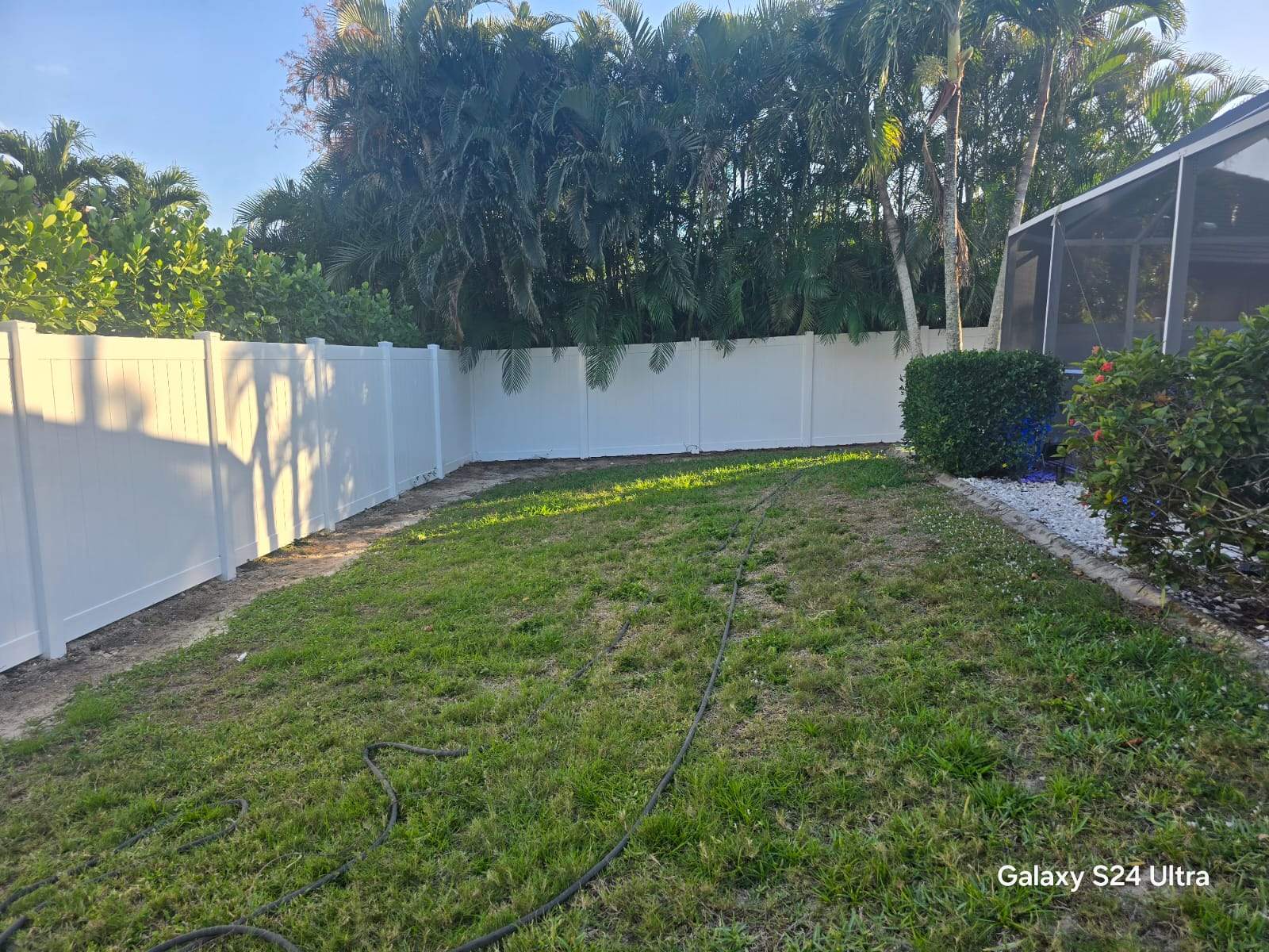 Full Residential Vinyl Privacy Fence Installation in Cape Coral by True Fence LLC