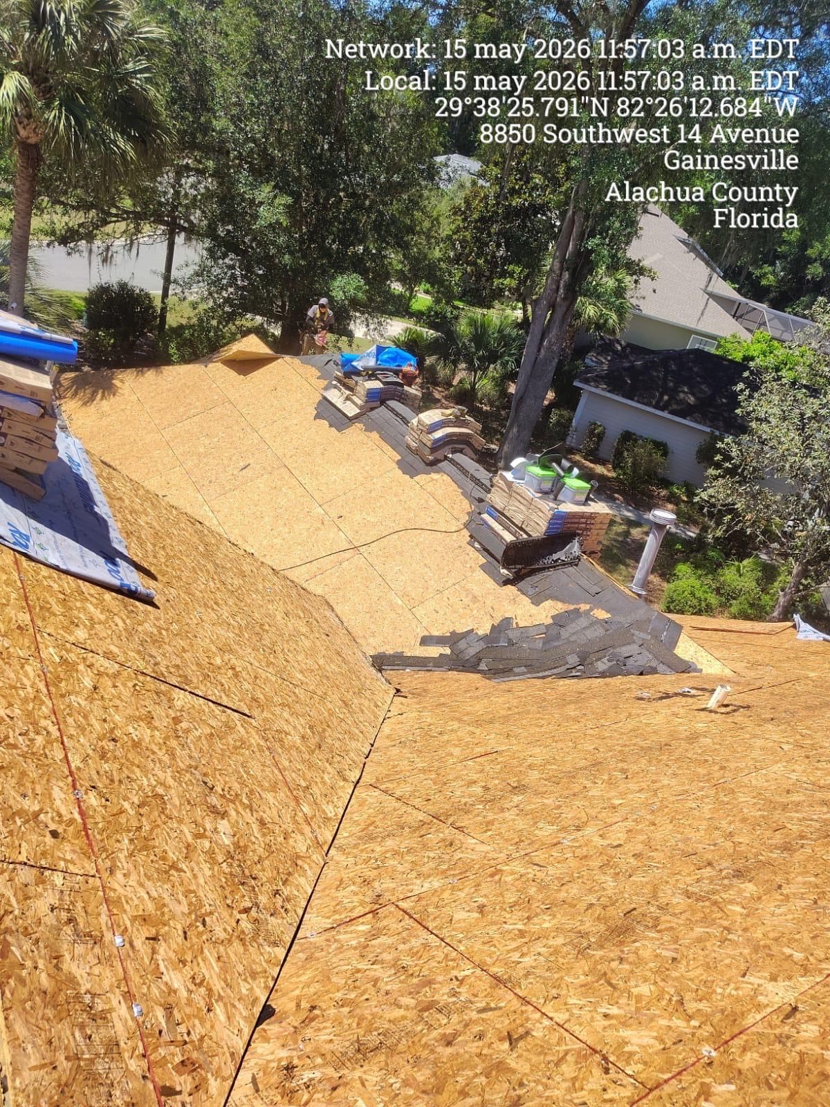 Architectural Shingle Roof Replacement and Decking Repair in Gainesville by Avenue Roofing