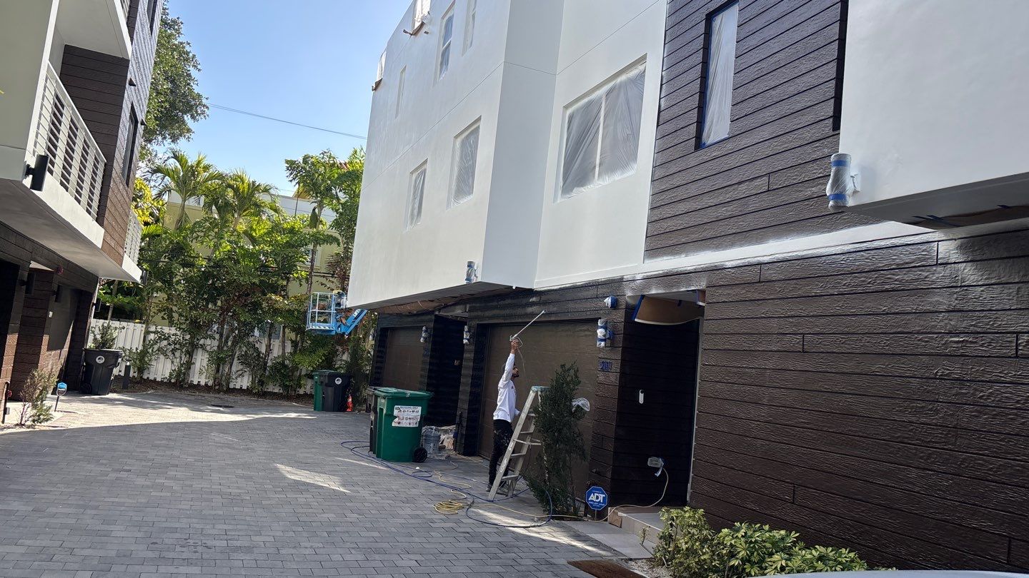 Fort Lauderdale Town Homes Exterior Painting by John “The Greek” Painting