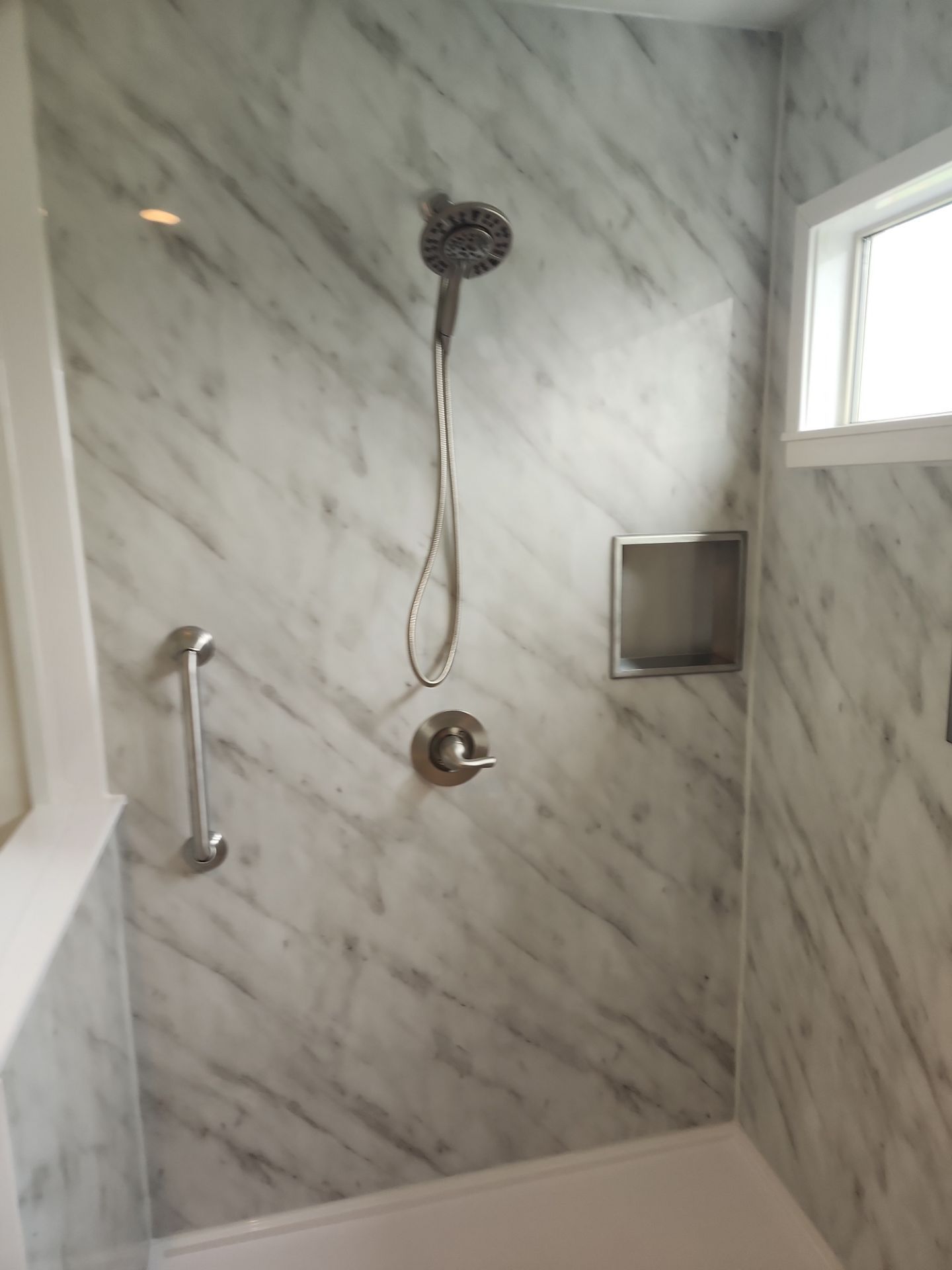 Bathroom Remodel using Shower Base by The Shower Company