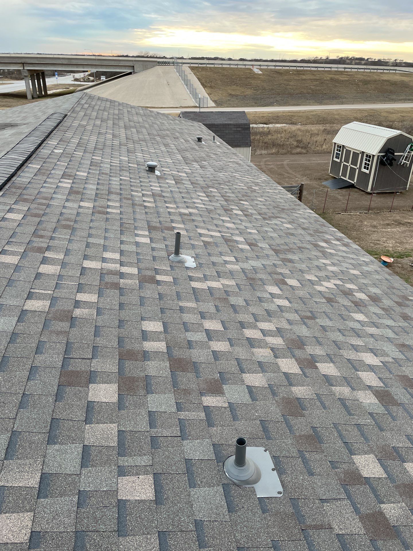 Residential Roofing Installation using ATLAS Pinnacle Pristine Shingles by Harvey Roofing & Construction