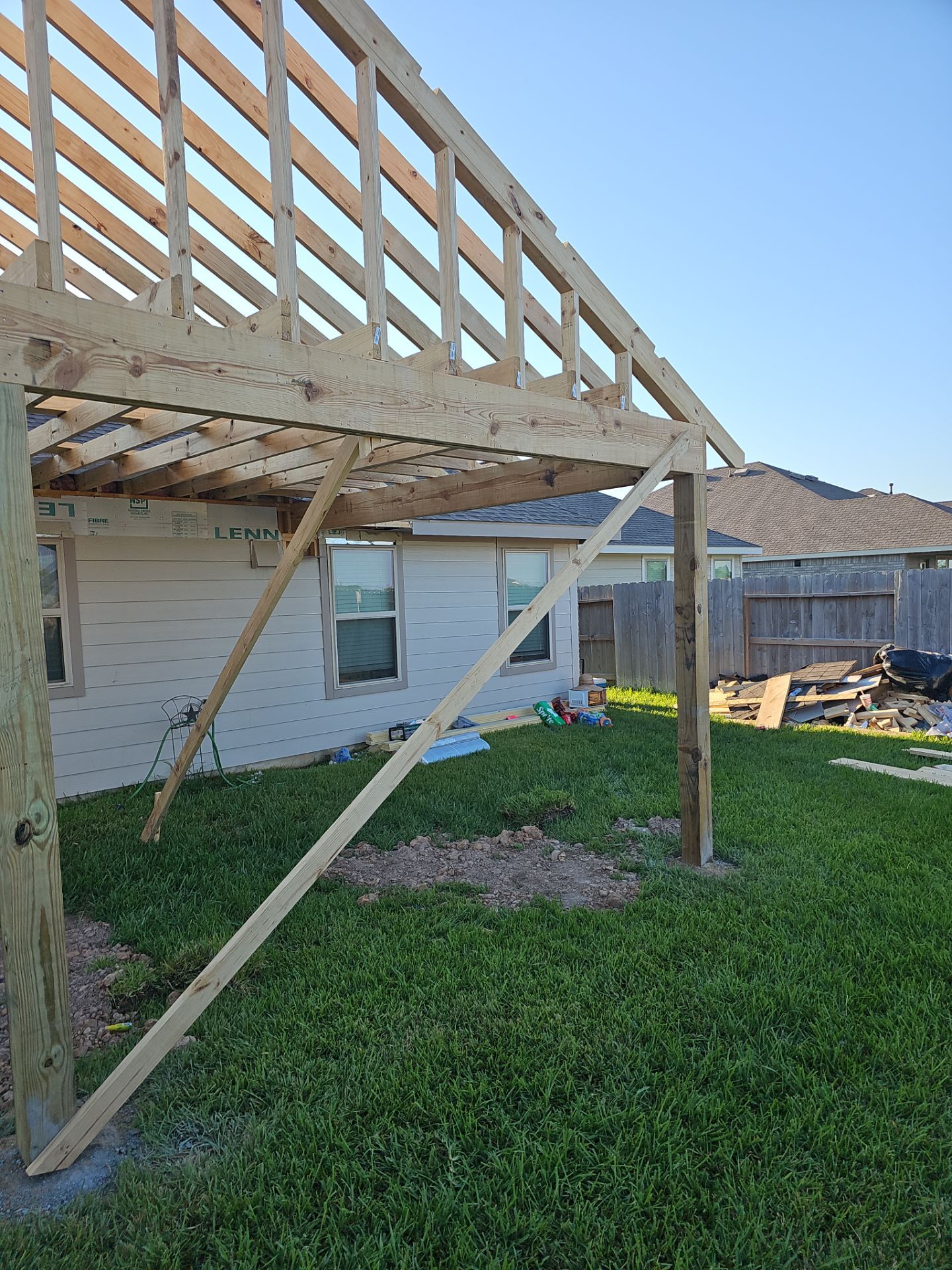 Patio Build in Katy by Roofing Technologies Unlimited