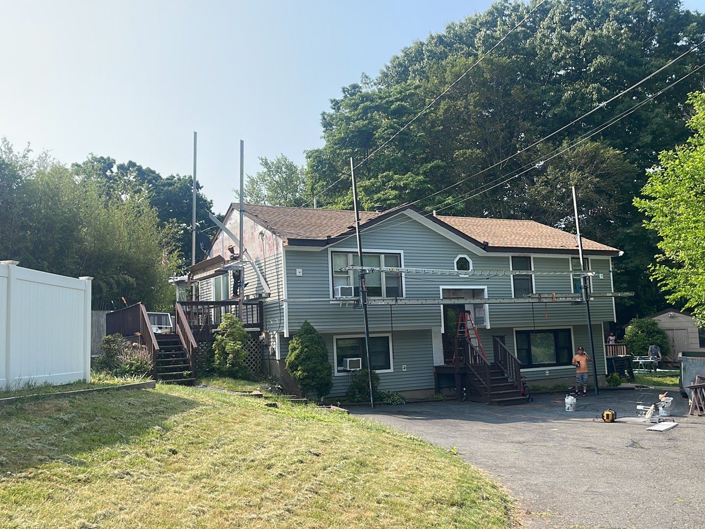 Siding Installation using Certainteed Monogram Seagrass by A Plus Exterior