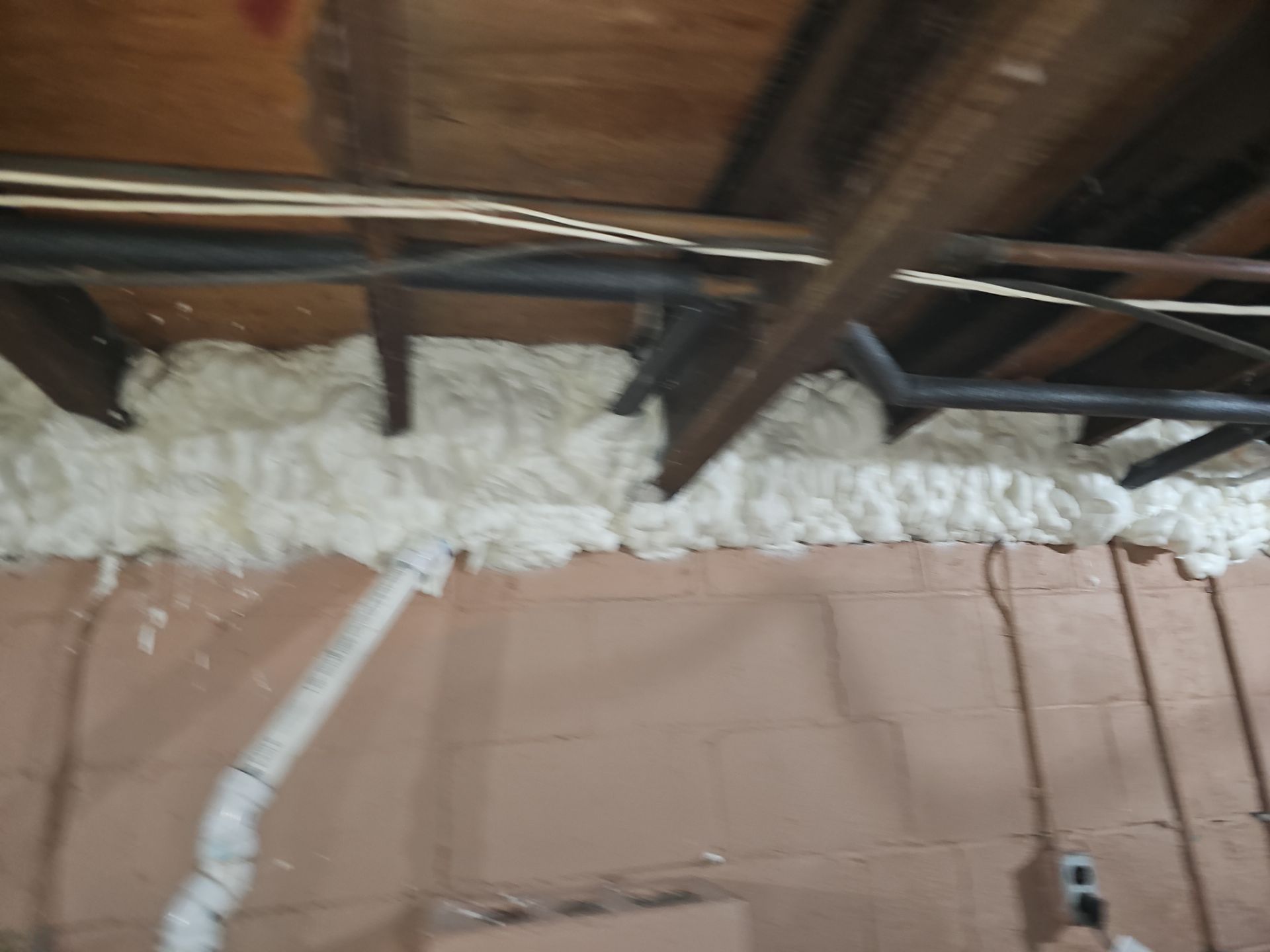 Attic Insulation using open cell spray foam by NYS Foam & Energy