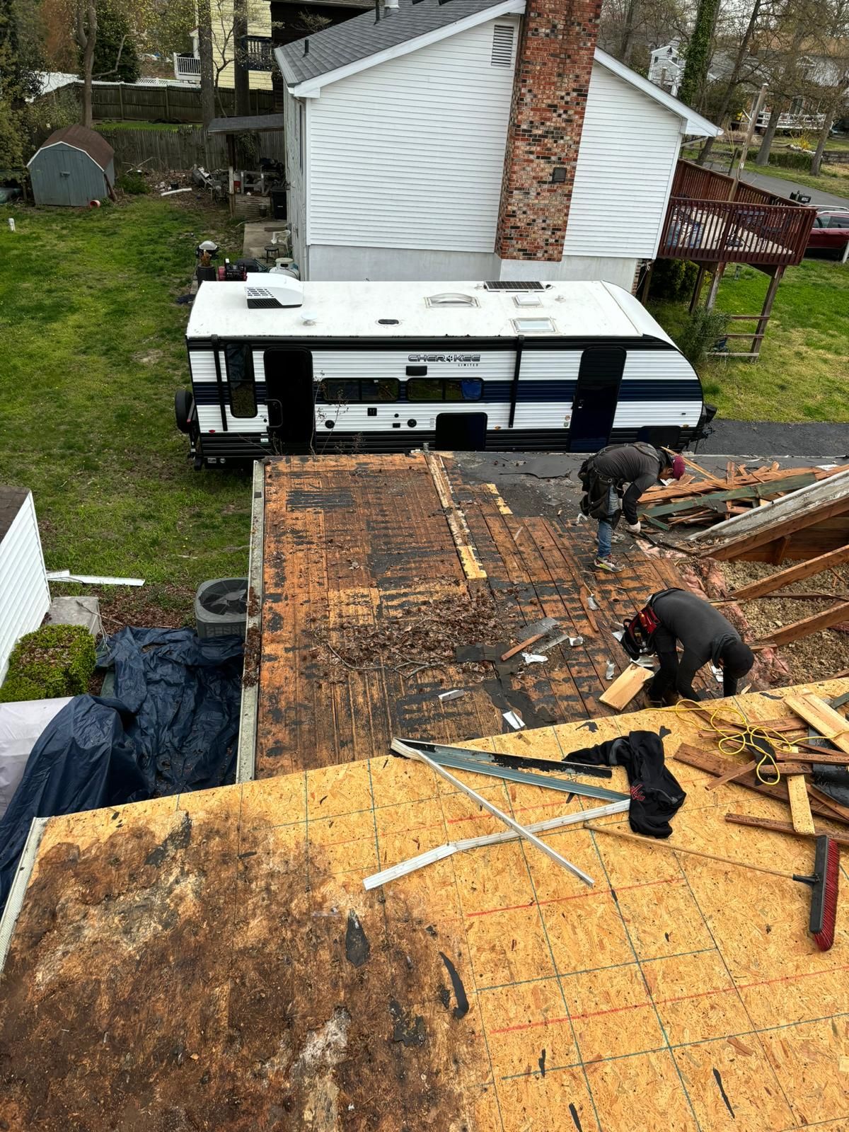 Roof Installation using GAF Timberline HDZ by ExteriorPros