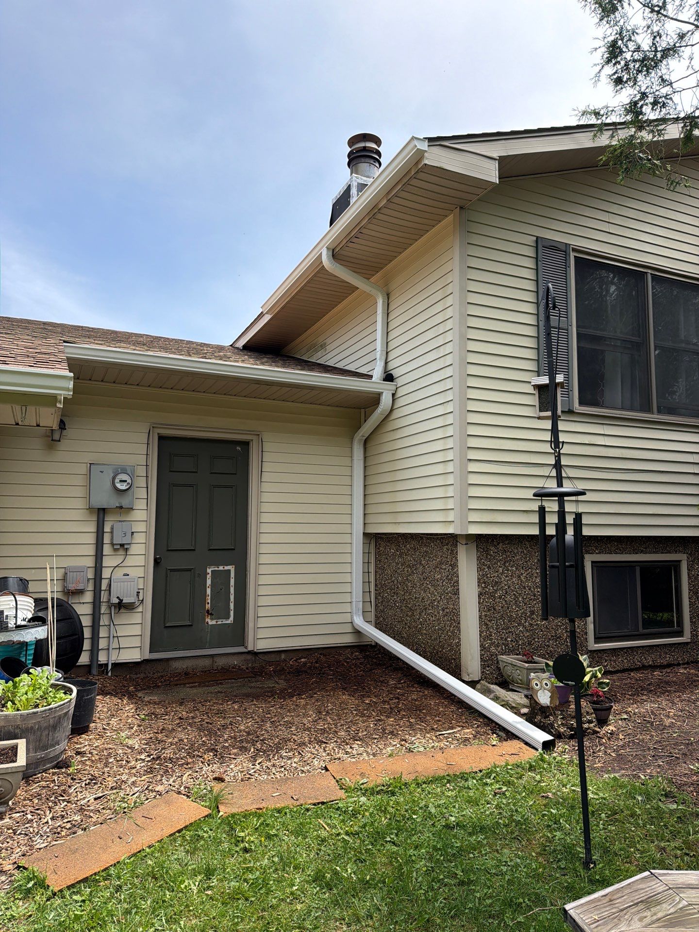 Residential Gutter and Downspout Installation in Petoskey by Rainbow Seamless Systems