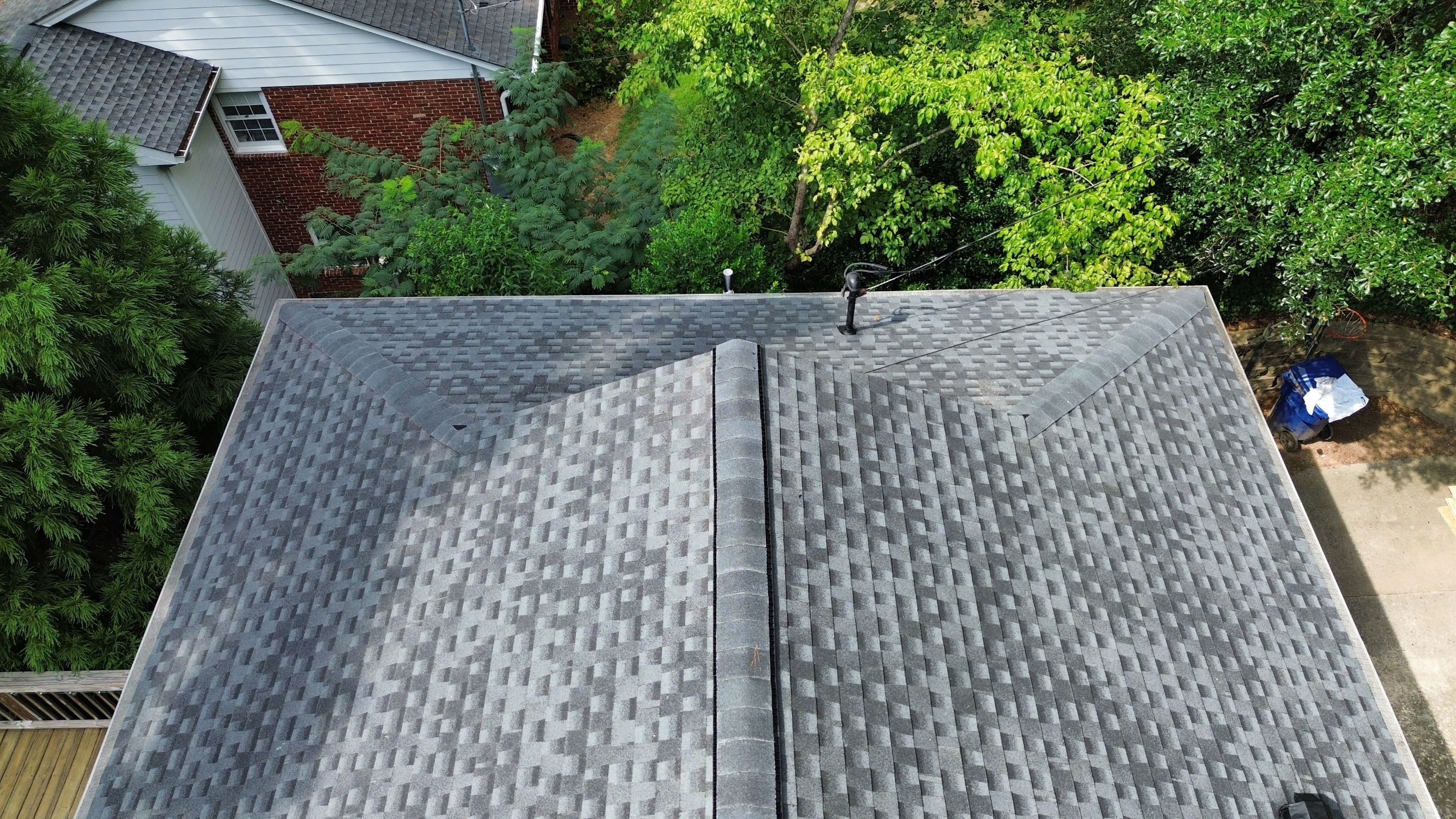 Atlanta, GA Roof Replacement GAF Timberline HDZ Charcoal Black by Reset Roofing
