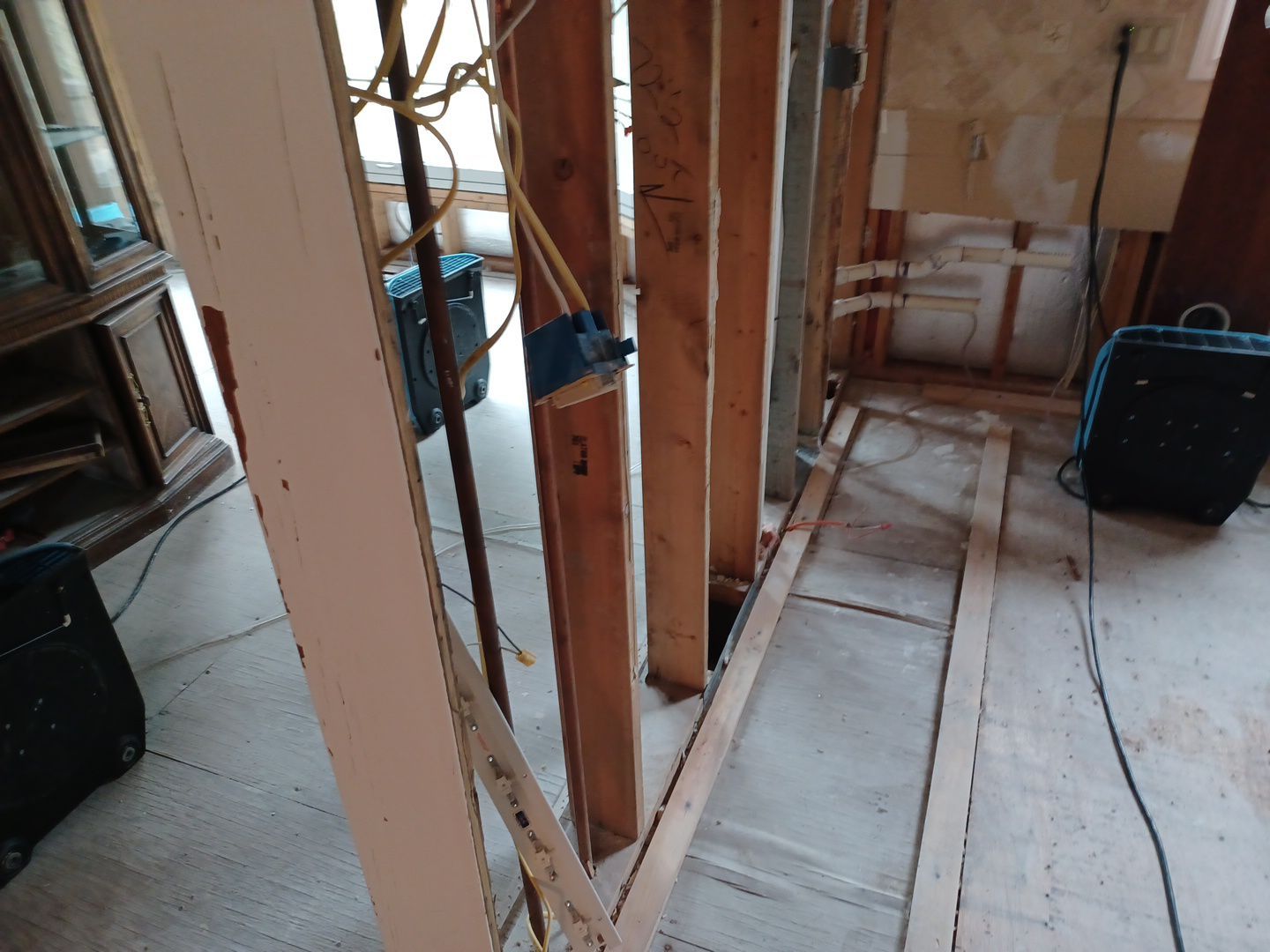 Project in Plymouth by EzDry Water Mitigation & Property Restoration