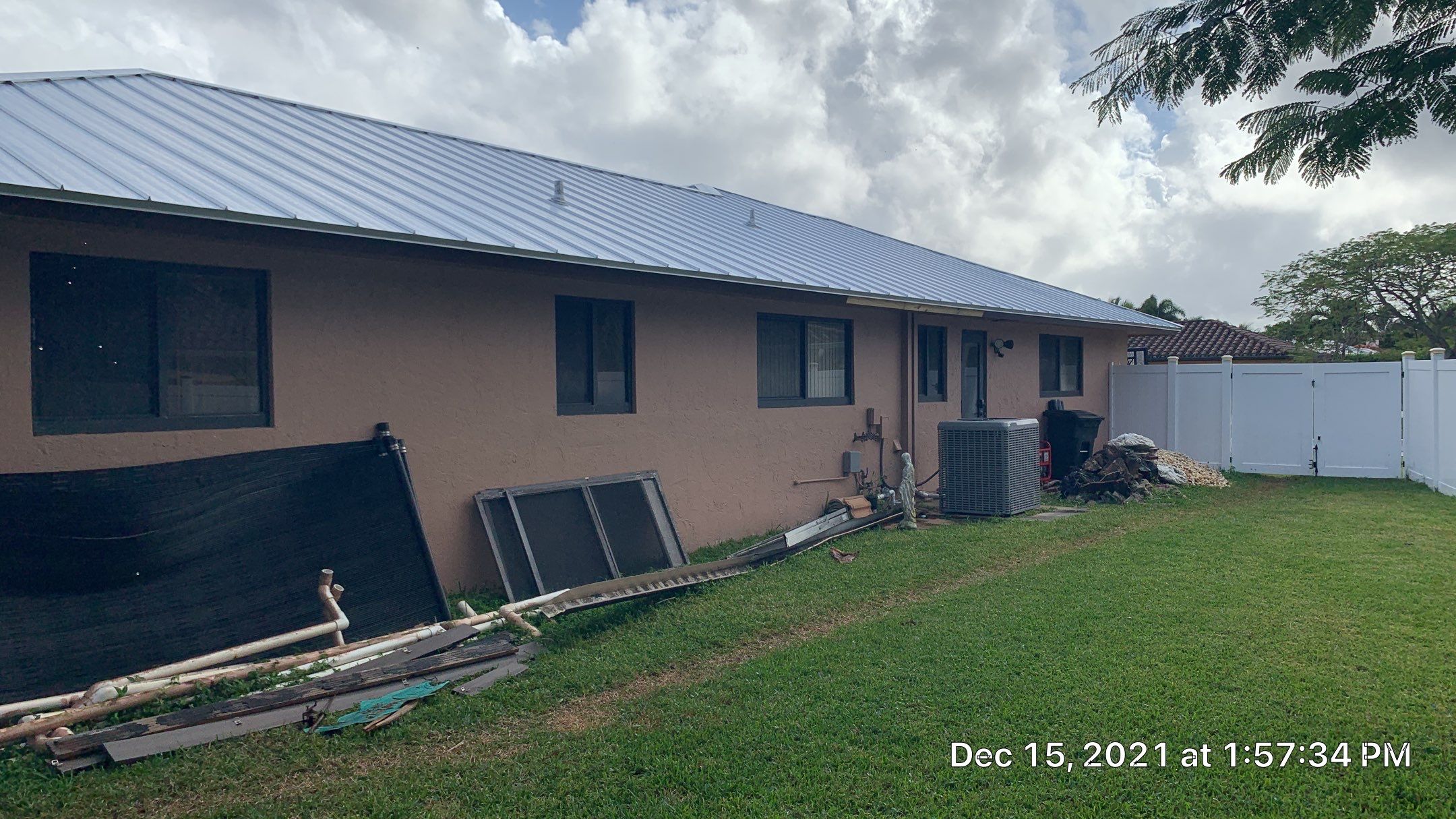 Residential Roofing Installation using 1" Nail strip metal roof by BLUES BROTHERS ROOFING