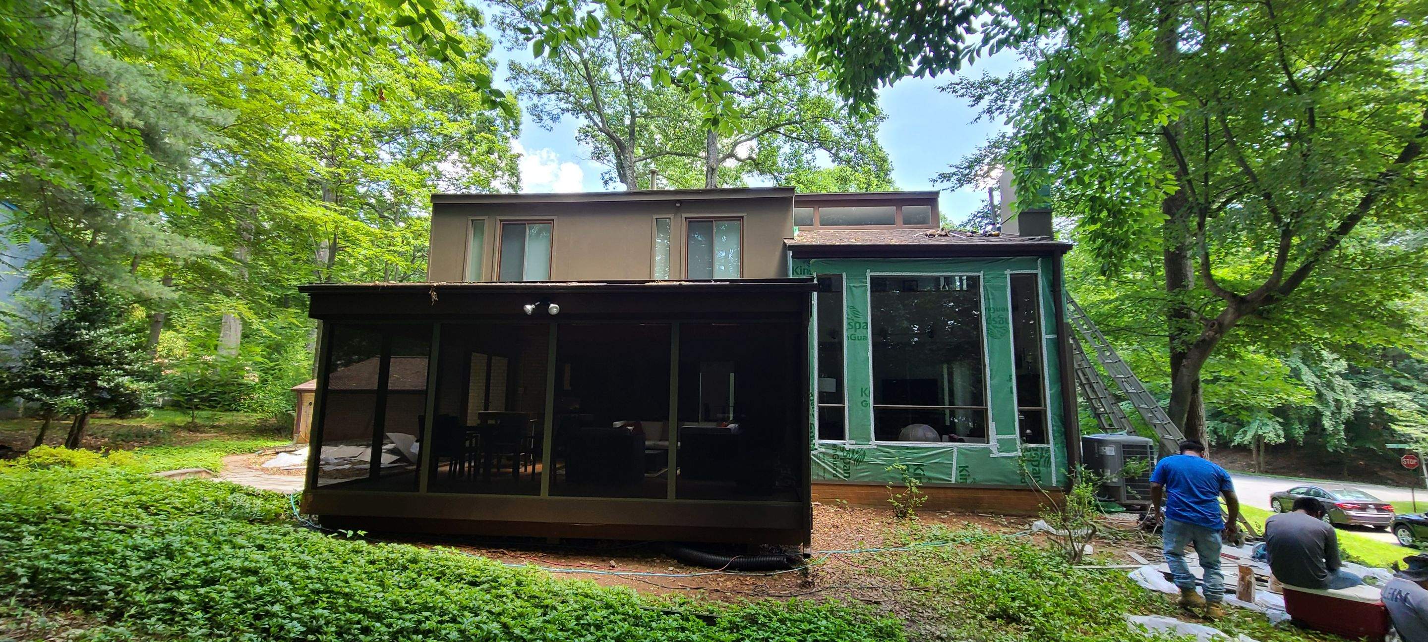 James Hardie Board and Batten Siding and ProVia entry door by Window Depot of Annapolis