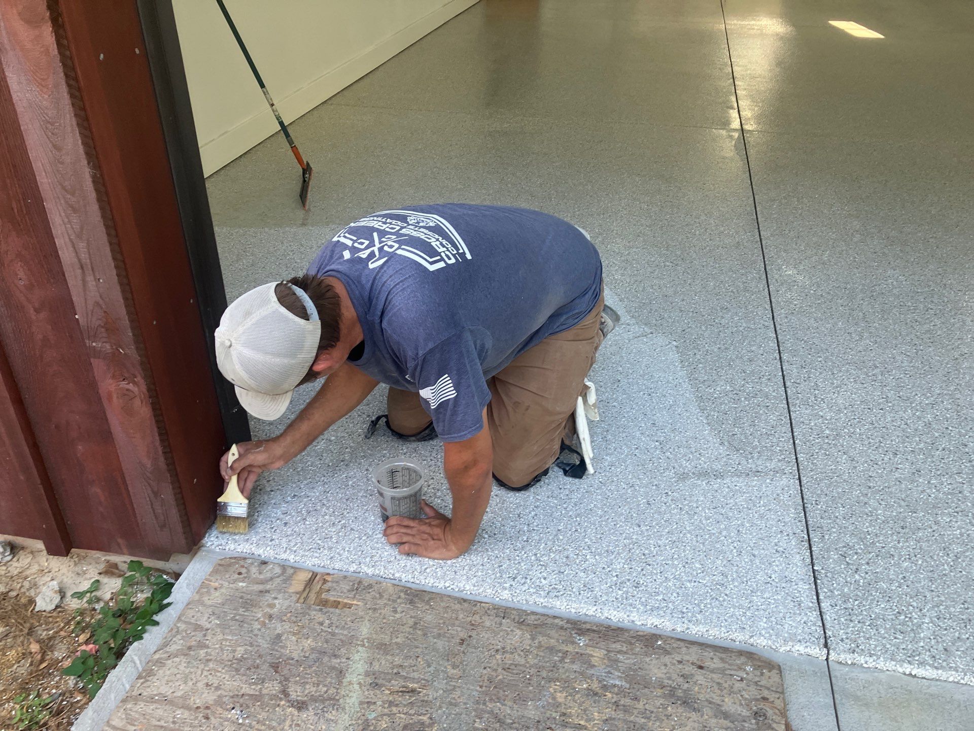 Garage Project in Mount Everest by Cross Creek Concrete Coatings