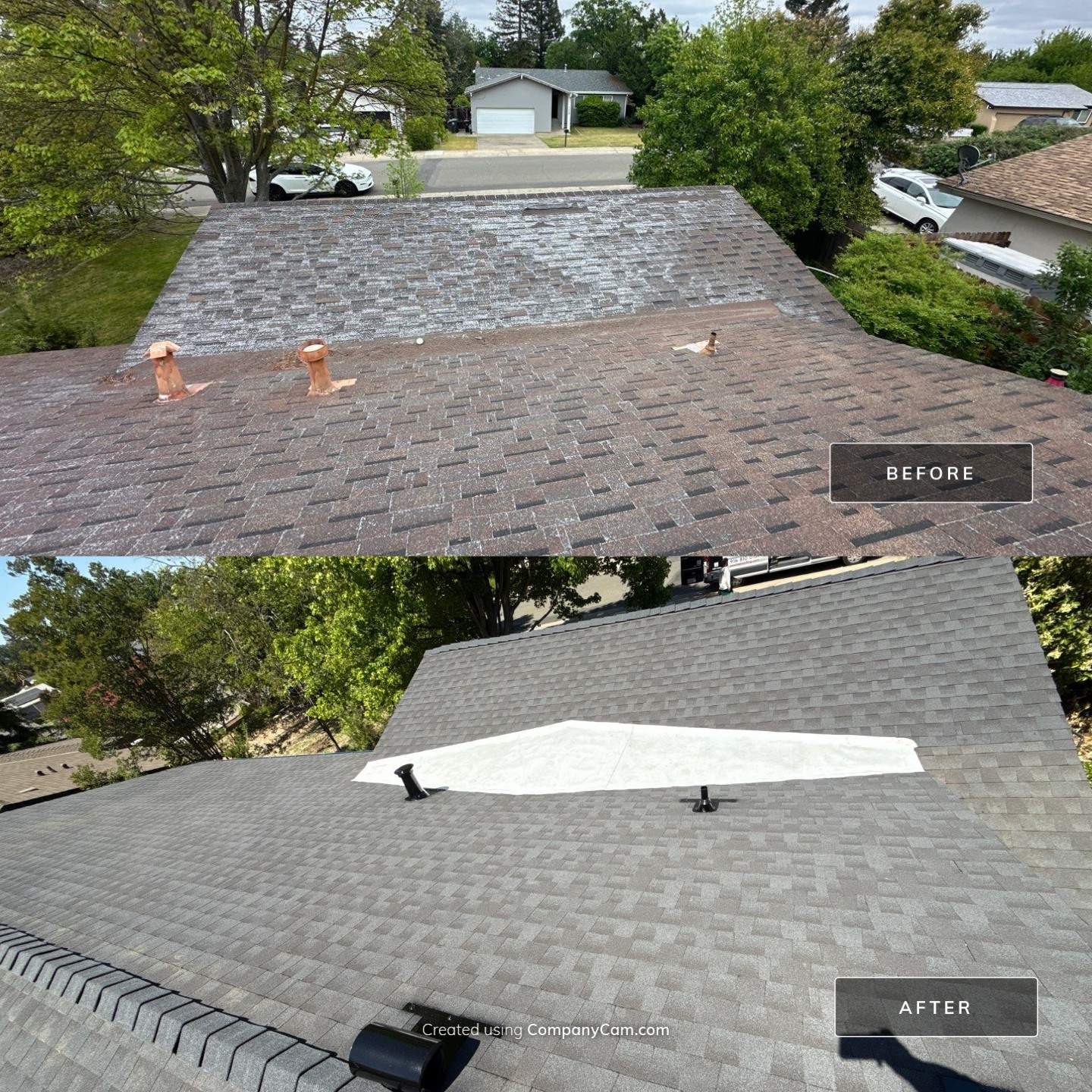 Residential Reroof in Citrus Heights by Nextop Roofing