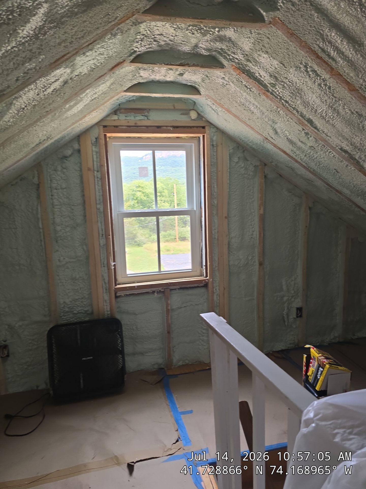 New Paltz Attic Retrofit with Spray Foam Insulation by NYS Foam & Energy