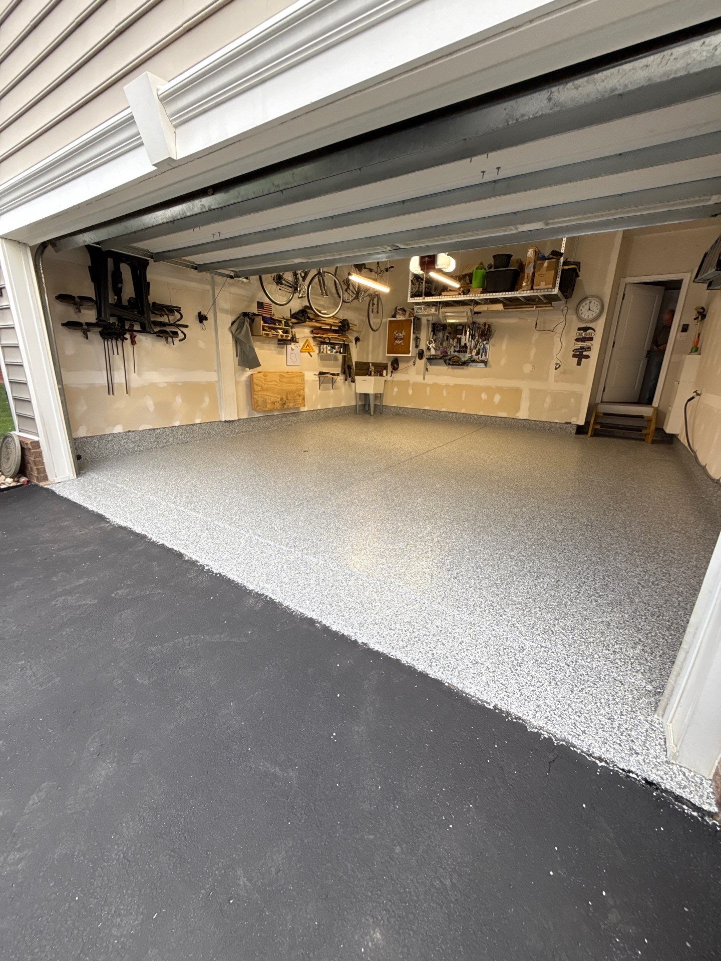Porch + Garage Project in Oakdale by Floors in a Day, Inc