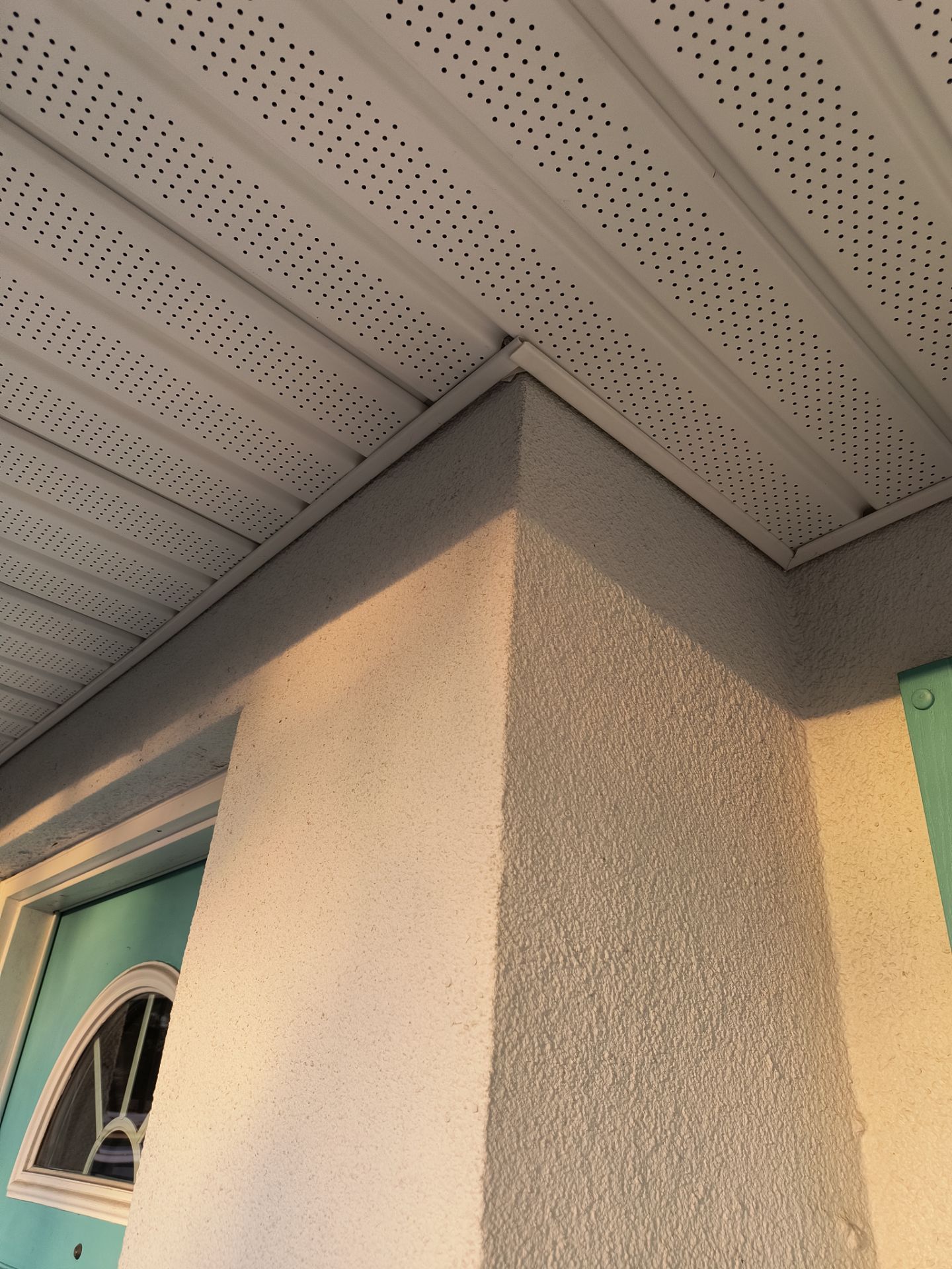 Soffit and Fascia Installation using White Soffit in Sarasota Fl by Gutter Professors