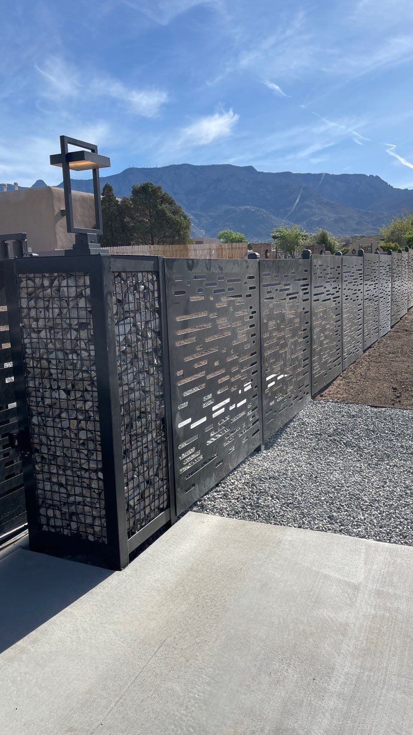 Residential using Custom Wrought Iron and DM Contempo by Valley Fence Company