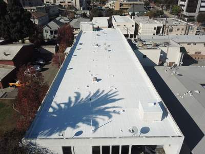 Commercial Roofing Installation using ASC Silicone Membrane
