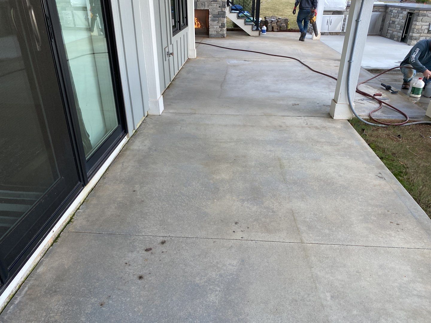 Outdoor Kitchen on Lake Keowee by Xtreme Concrete Services