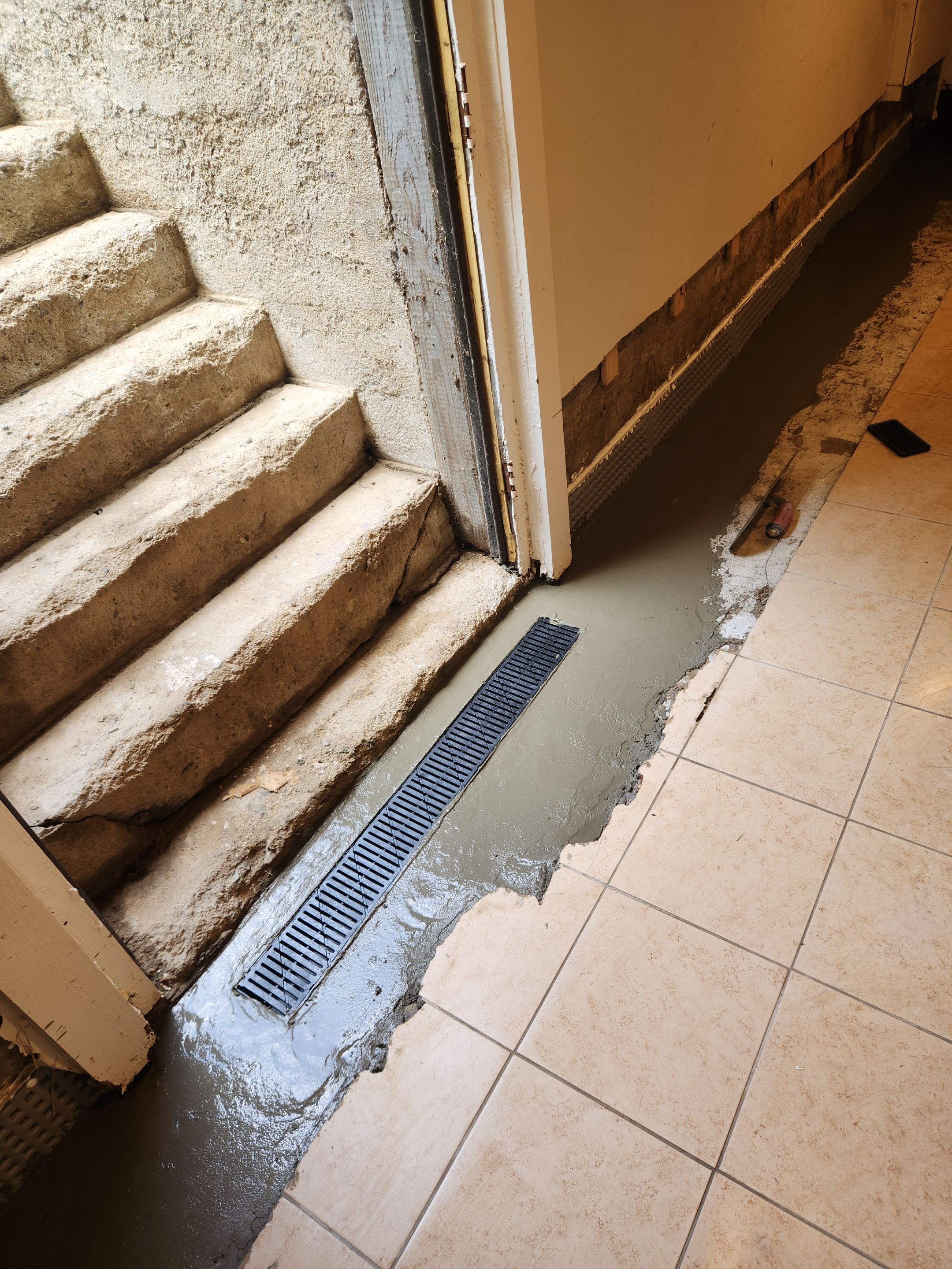 Interior French Drain Newton NJ by Pure Service Pro, LLC 