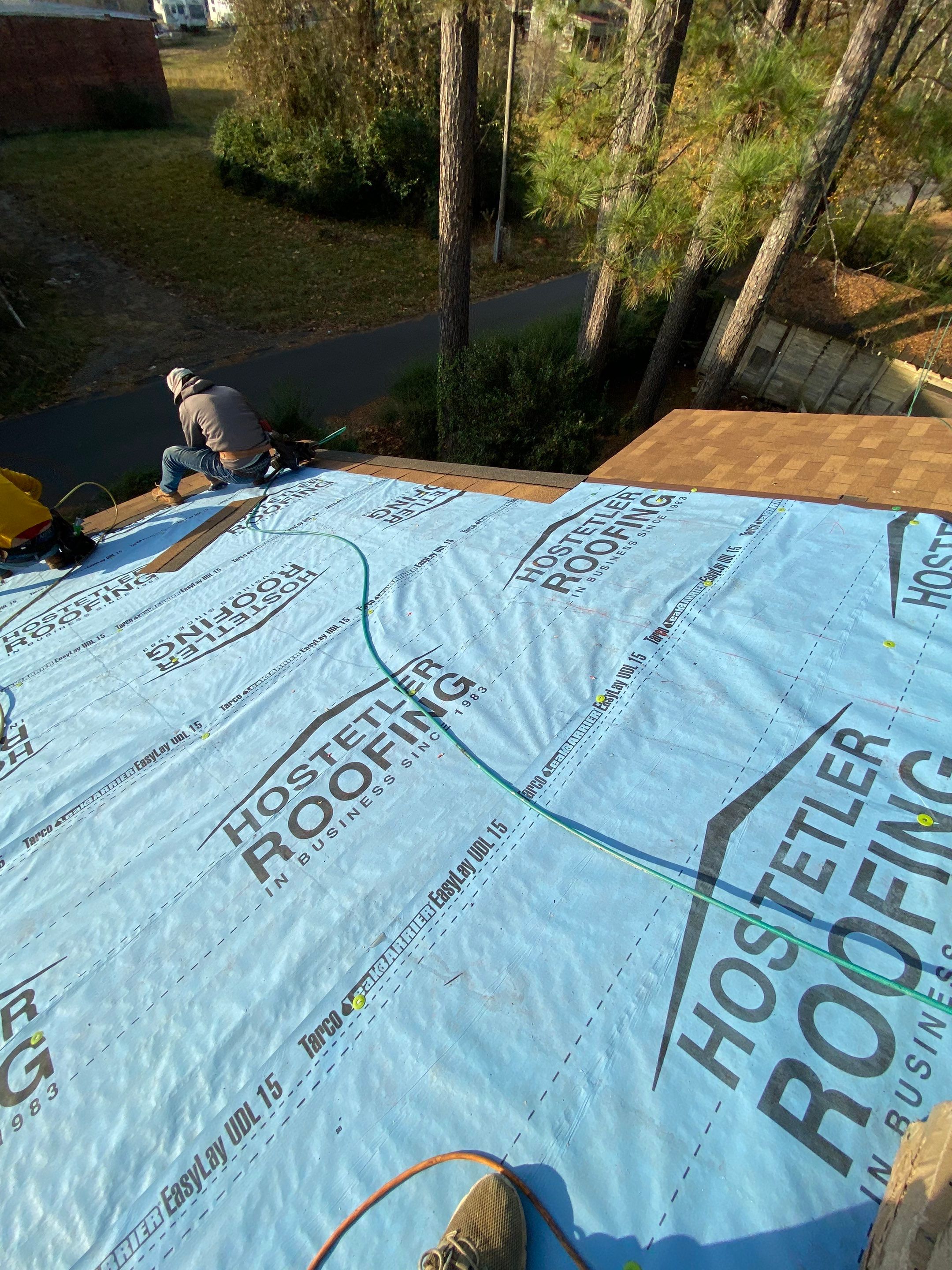 Residential Shingle Reroof using CertainTeed XT25: Resawn Shake by Hostetler Roofing