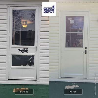 Paint and door replacement