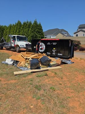 Job site clean up in Rock Hill