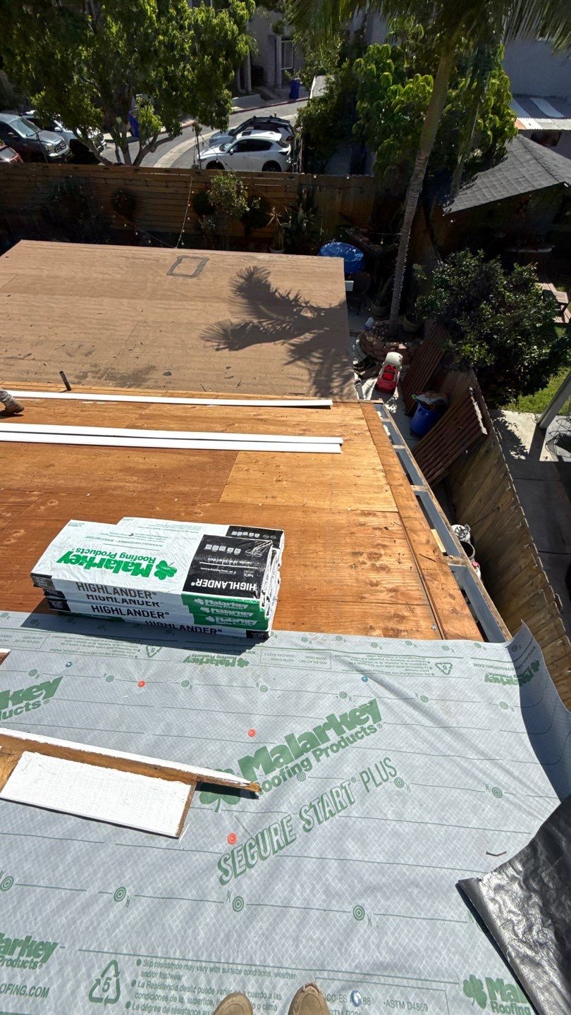 San Diego Roof Replacement and Wood Fascia Repair with Malarkey Materials by Reliable Roofing San Diego Inc.