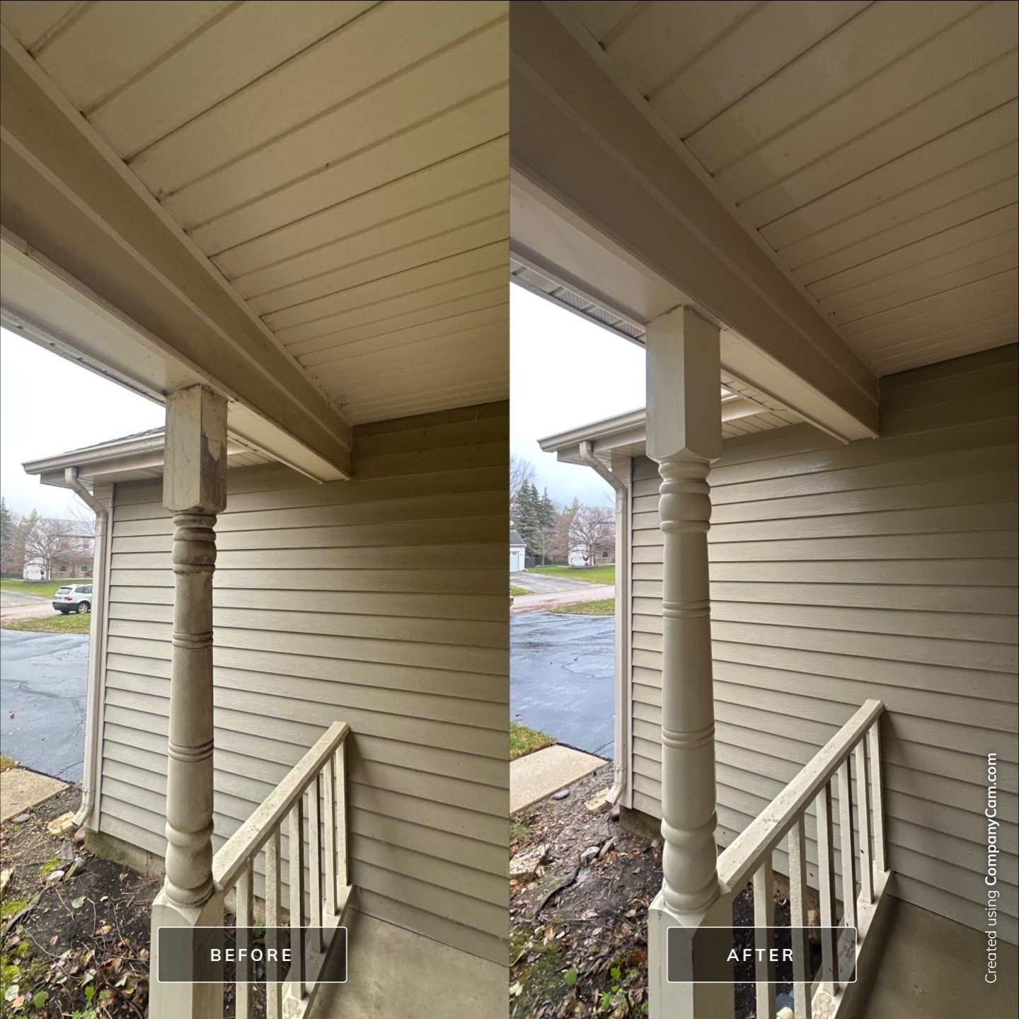 Project in Island Lake by Simmons Power & Soft Washing