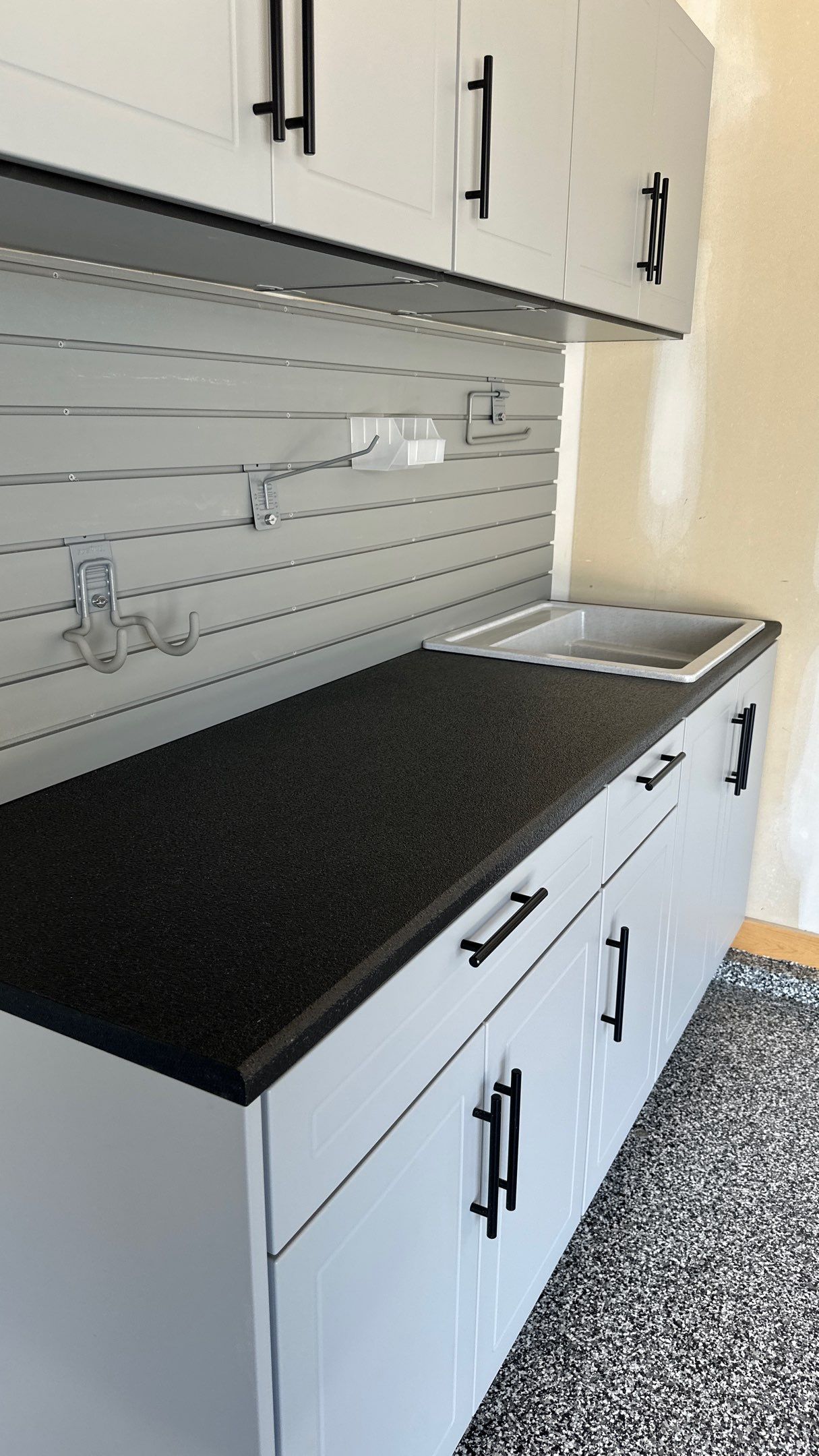 Jeff H. transformed his garage with a new floor and cabinets by Banner Garage