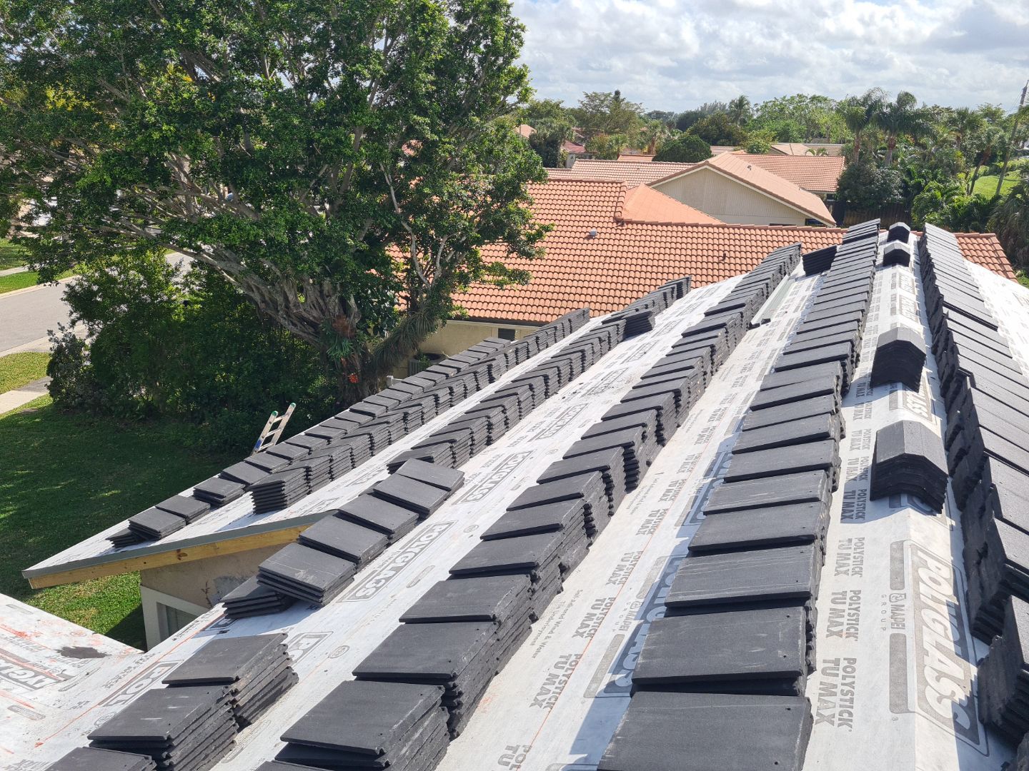 Residential Roofing Installation using Eagle Roofing Tile by BLUES BROTHERS ROOFING