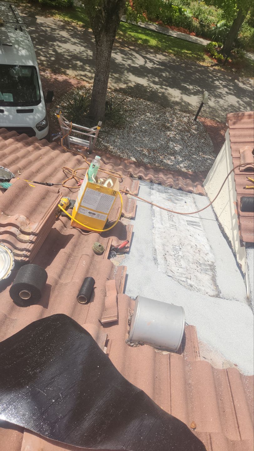 Clay Tile Roof Leak Repair and Sheathing Replacement in Hollywood by Aastro Roofing