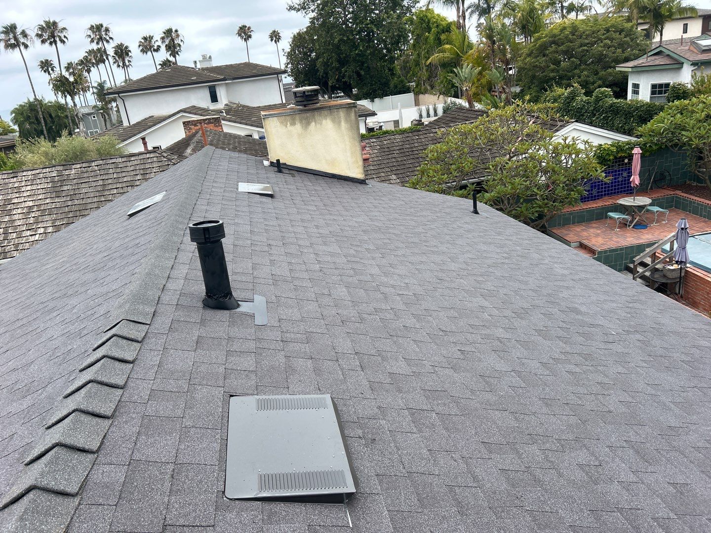 Complete Architectural Shingle Roof Replacement in San Clemente by Reliable Roofing San Diego Inc.
