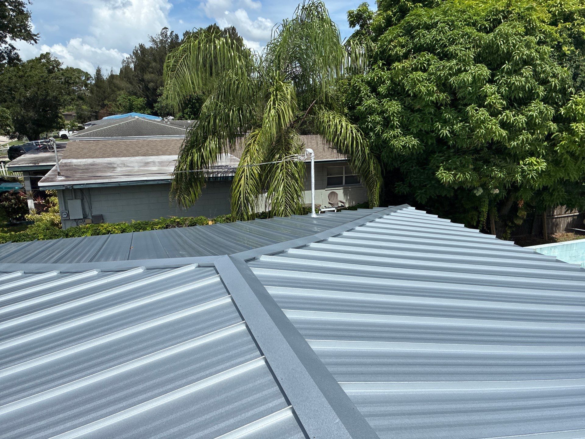 24ga 1.5" Mechanical Seam Mill Finish by Total Roofing System The Metal Roof Experts