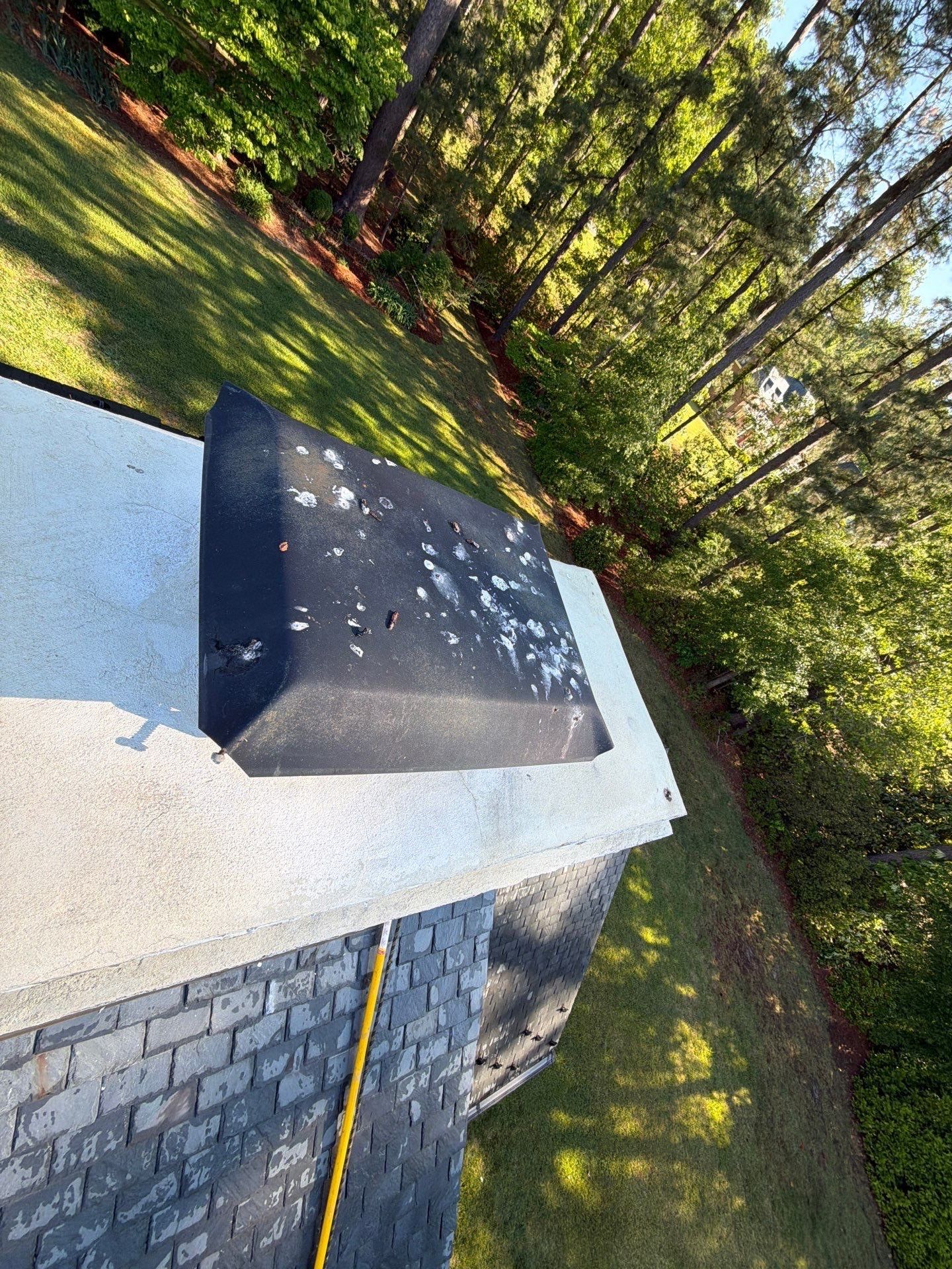Historical Slate Roof Repair and Chimney Flashing Restoration in West Point by Cade Construction