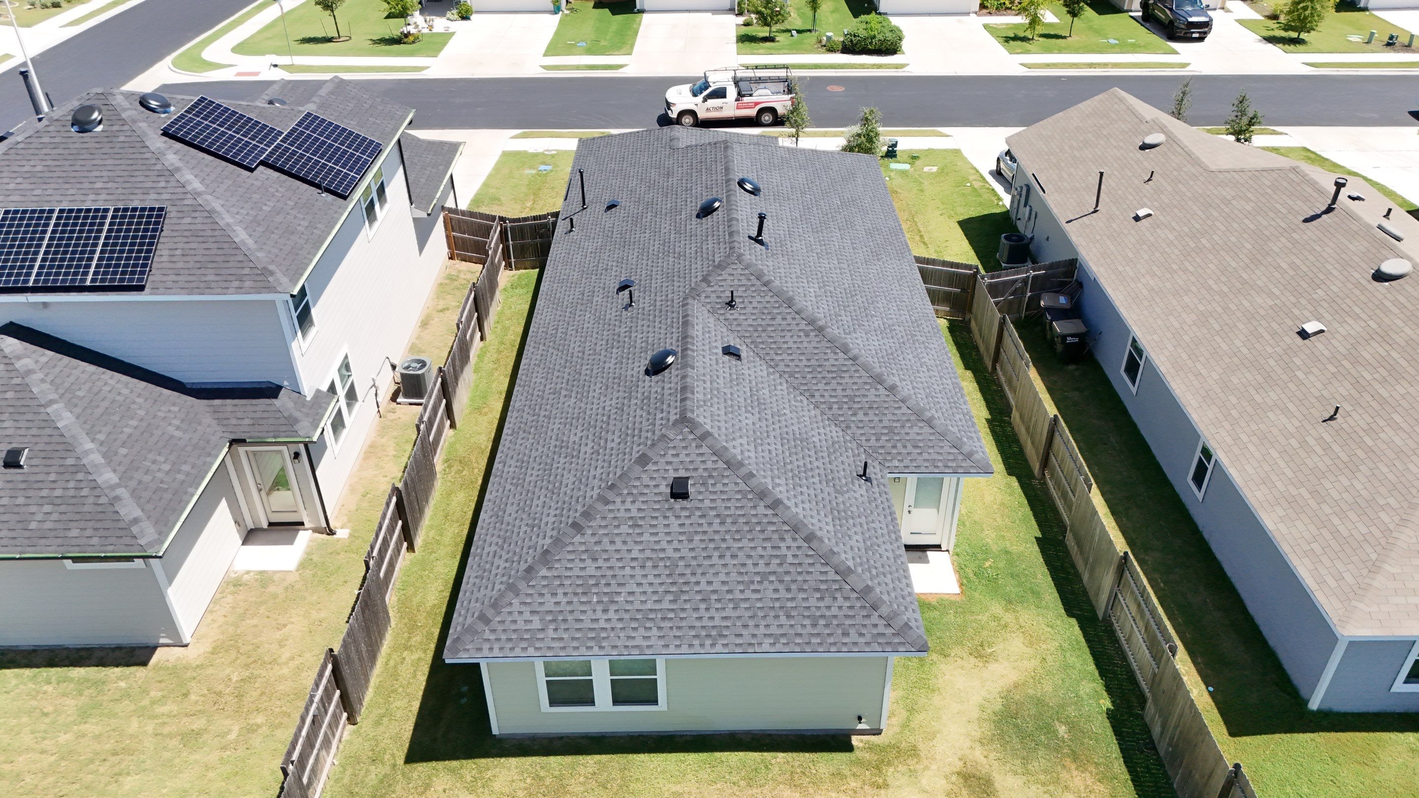 Residential Roof Replacement using GAF - HDZ - Charcoal by Action Exteriors Austin