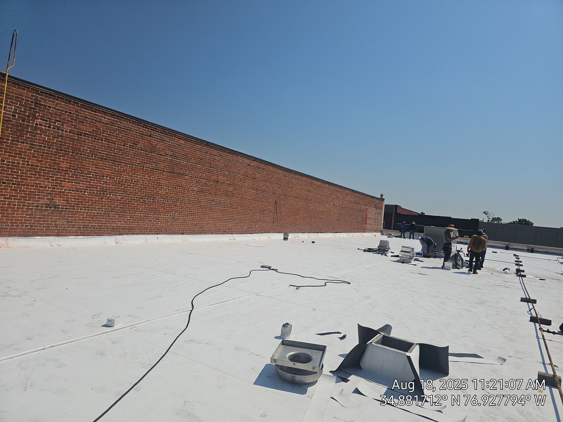Project in Kinston by Roofing Solutions