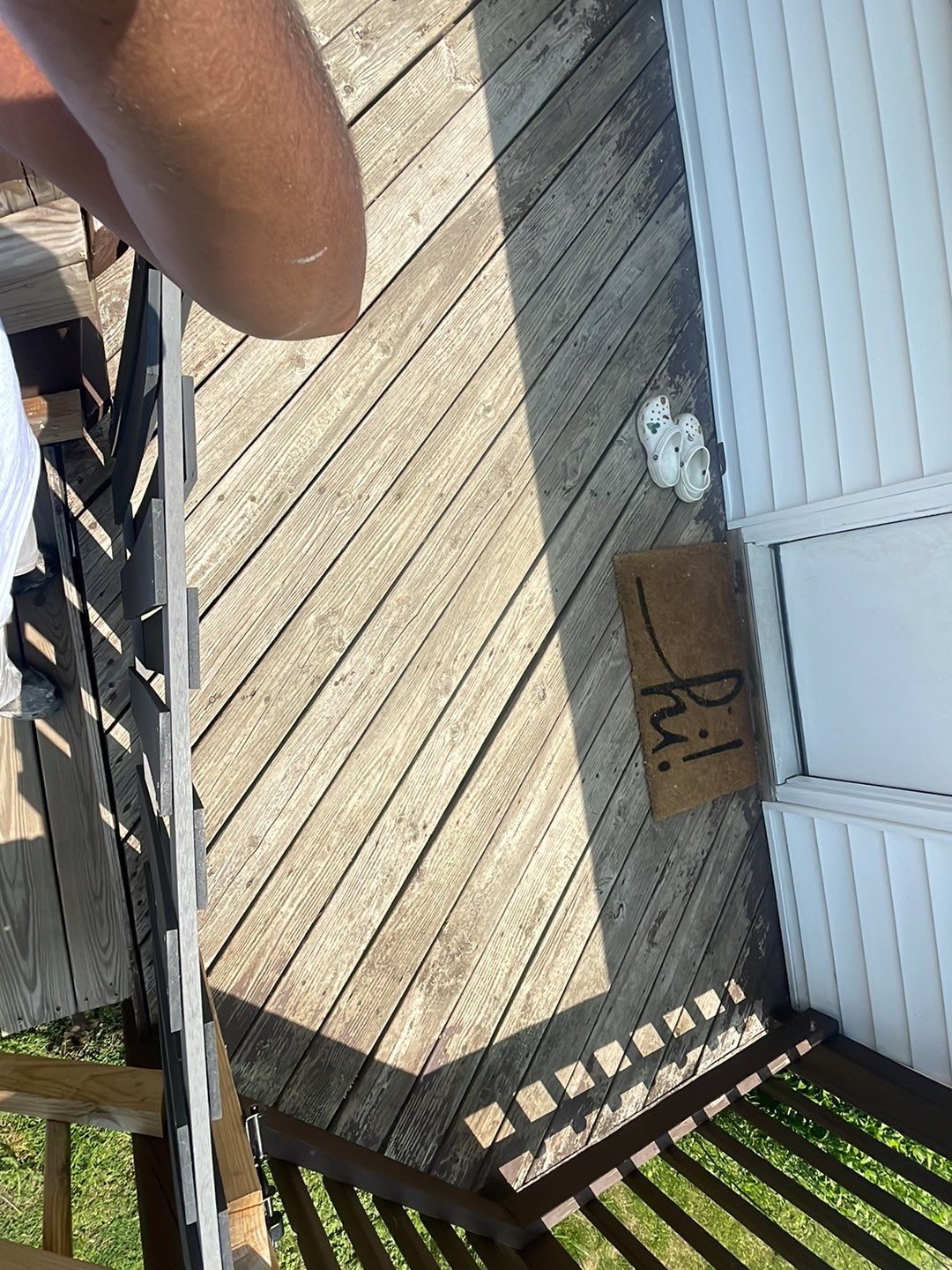 Deck Staining using SuperDeck Exterior Solid Color Stain by Callaway Contracting LLC