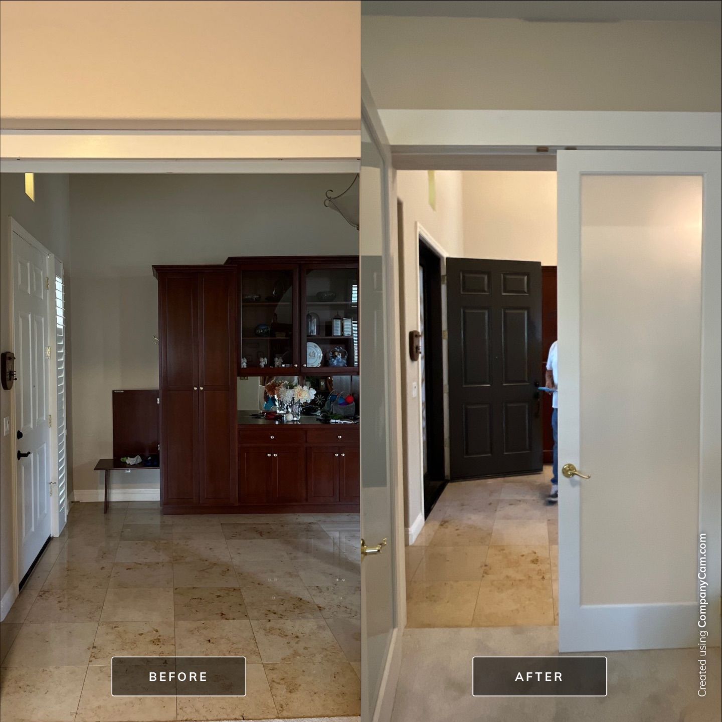 Privacy Glass French Doors Enclosure by HomeStory Doors
